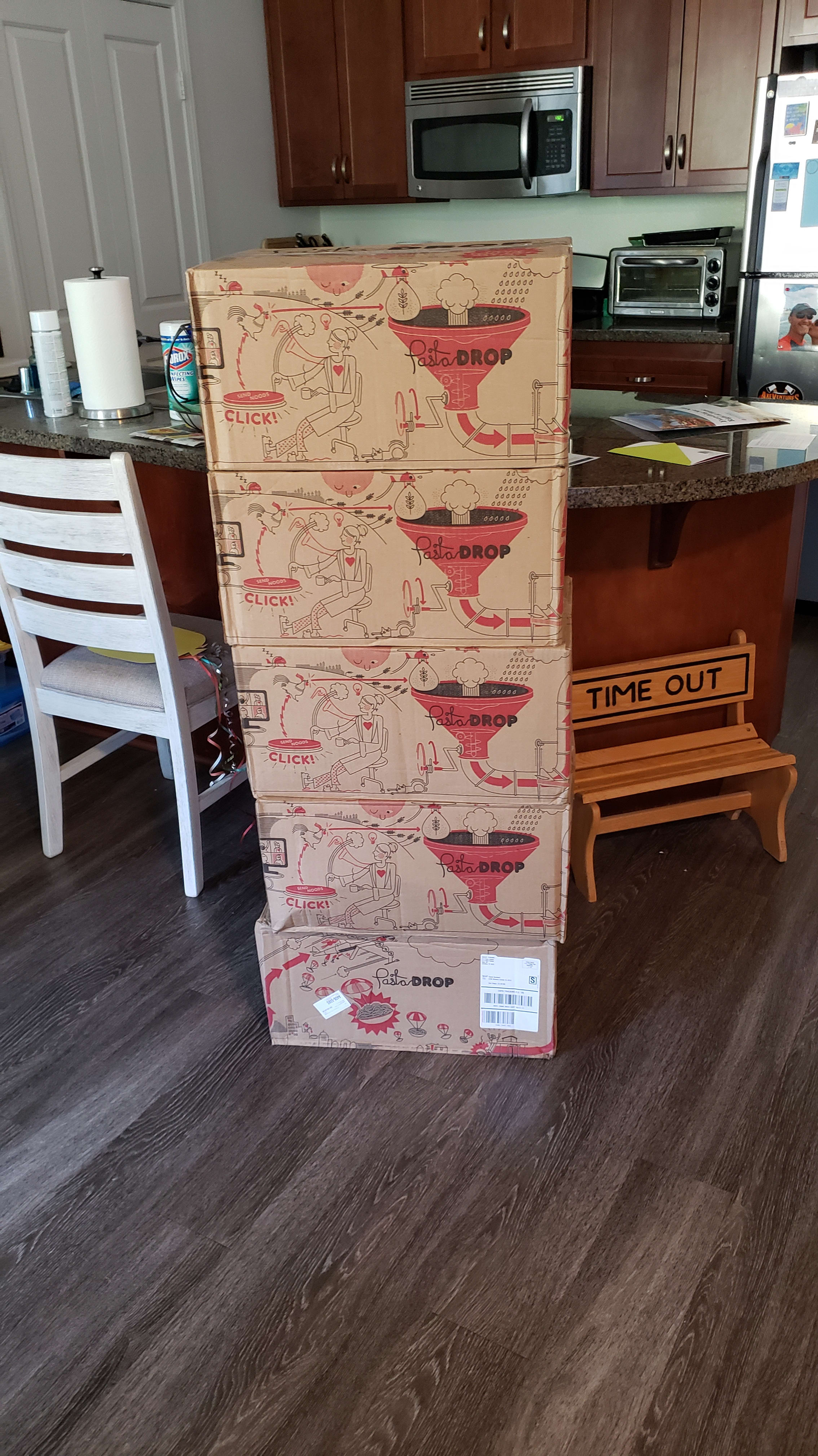 pasta boxes