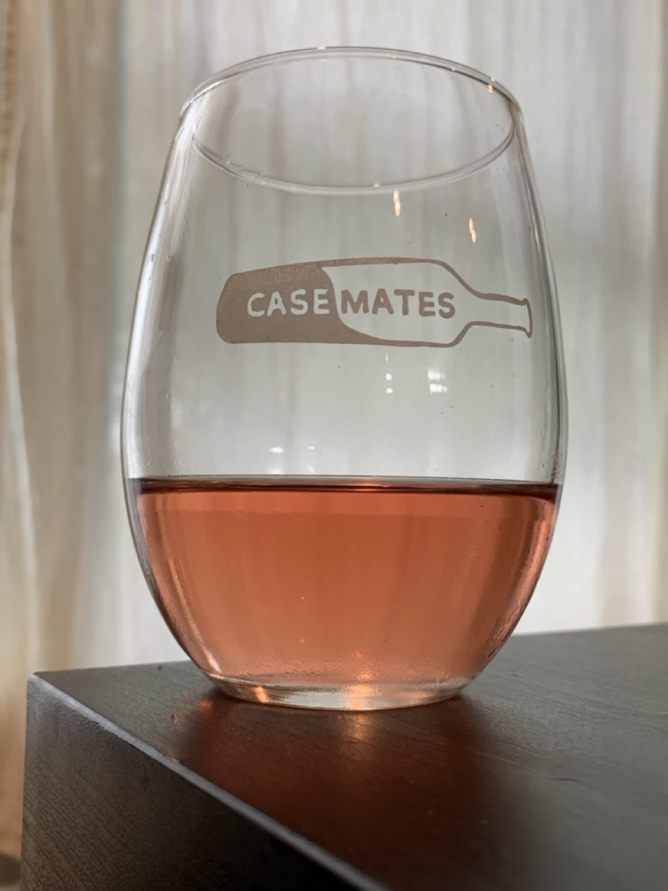 Glass of Pedroncelli Rosé