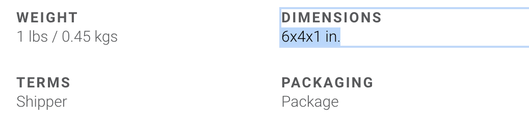 small package