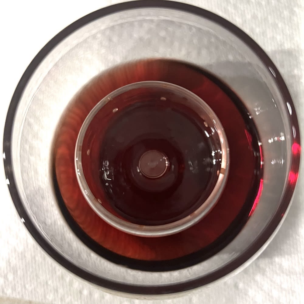 wine in glass