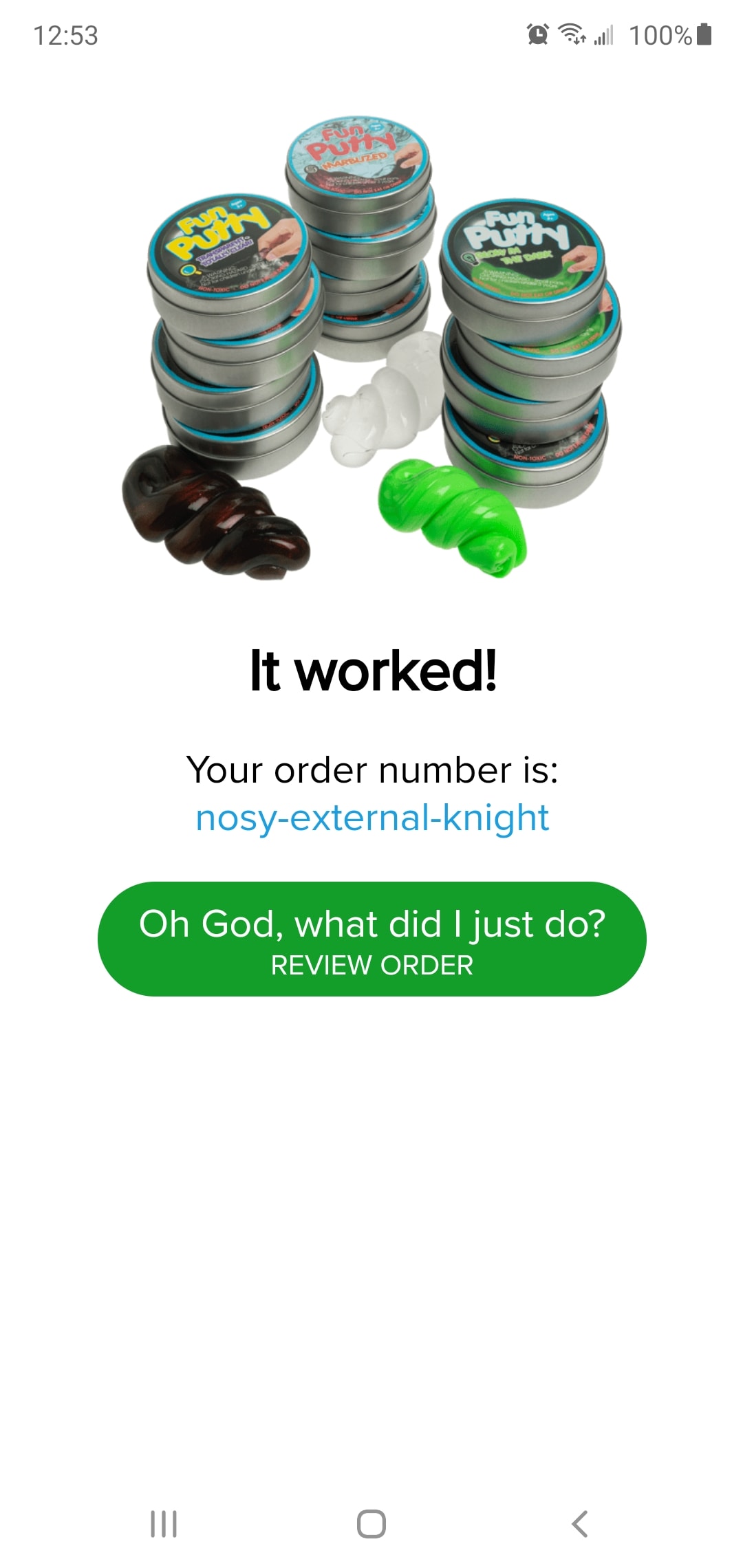 buy silly putty damnit