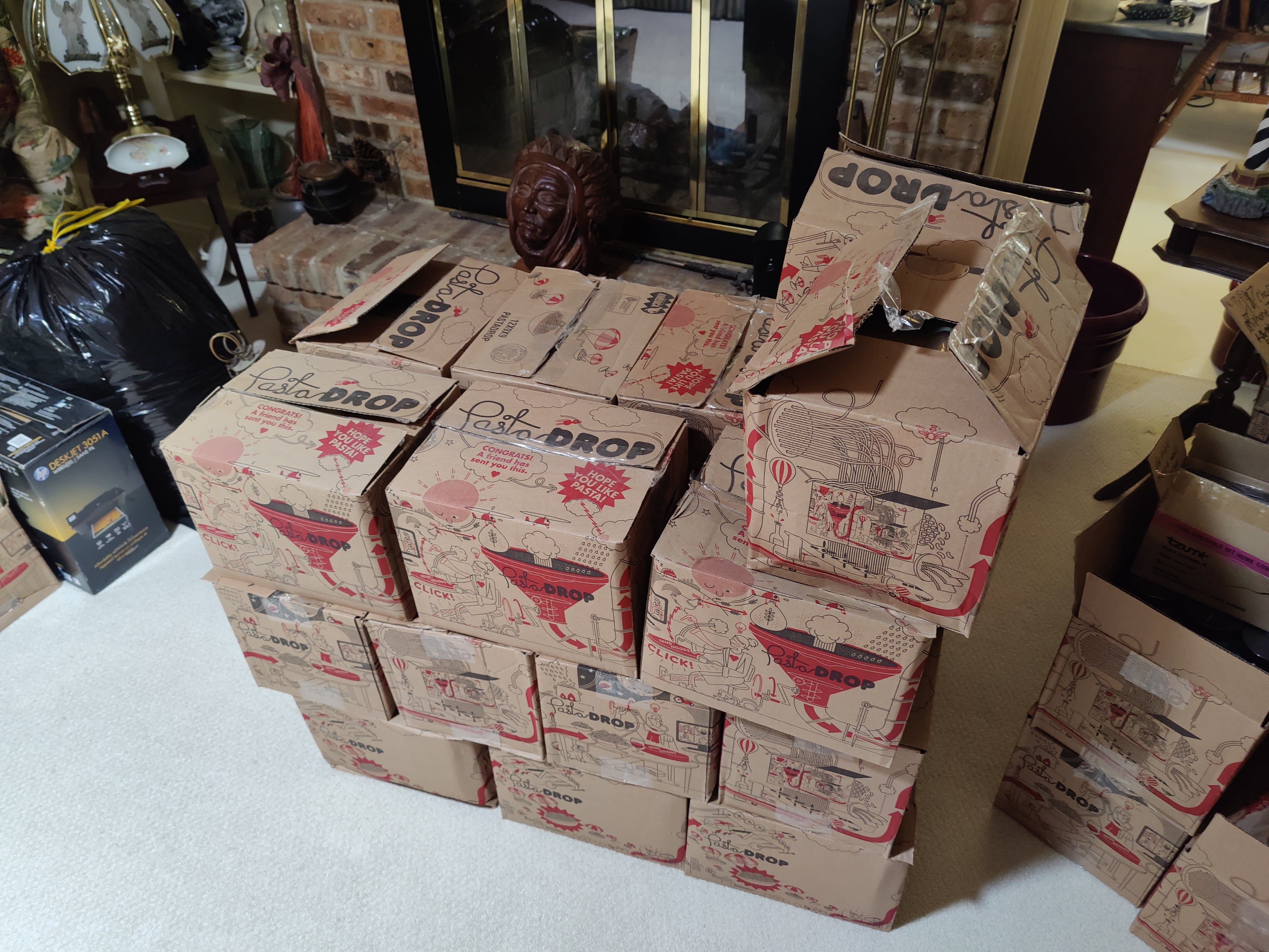 the pasta going to the student food pantry