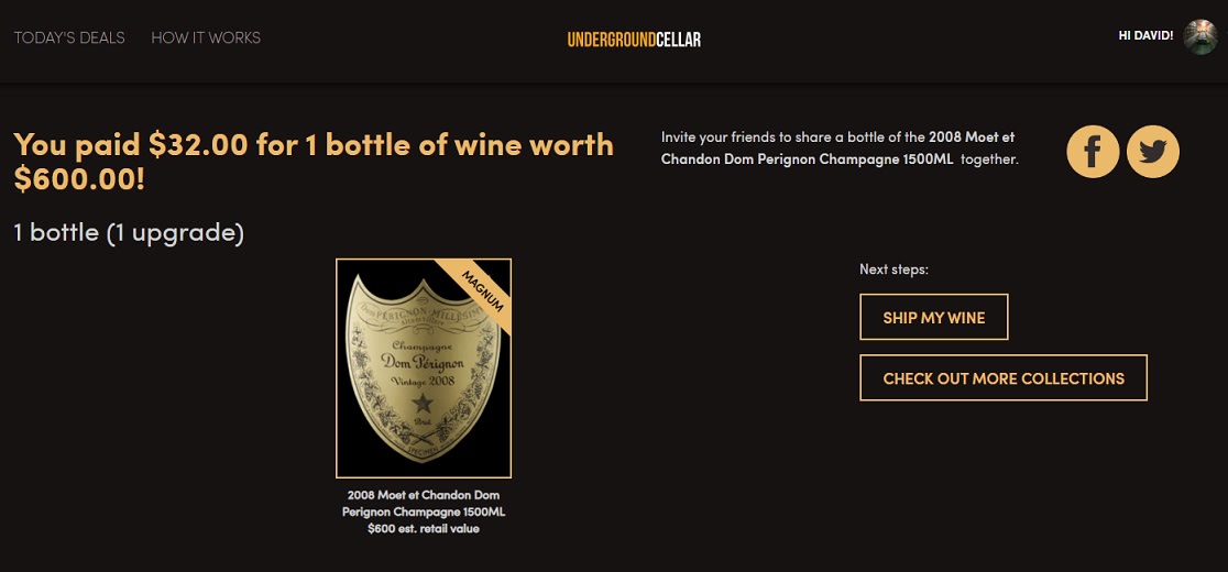 2008 Dom Perignon magnum