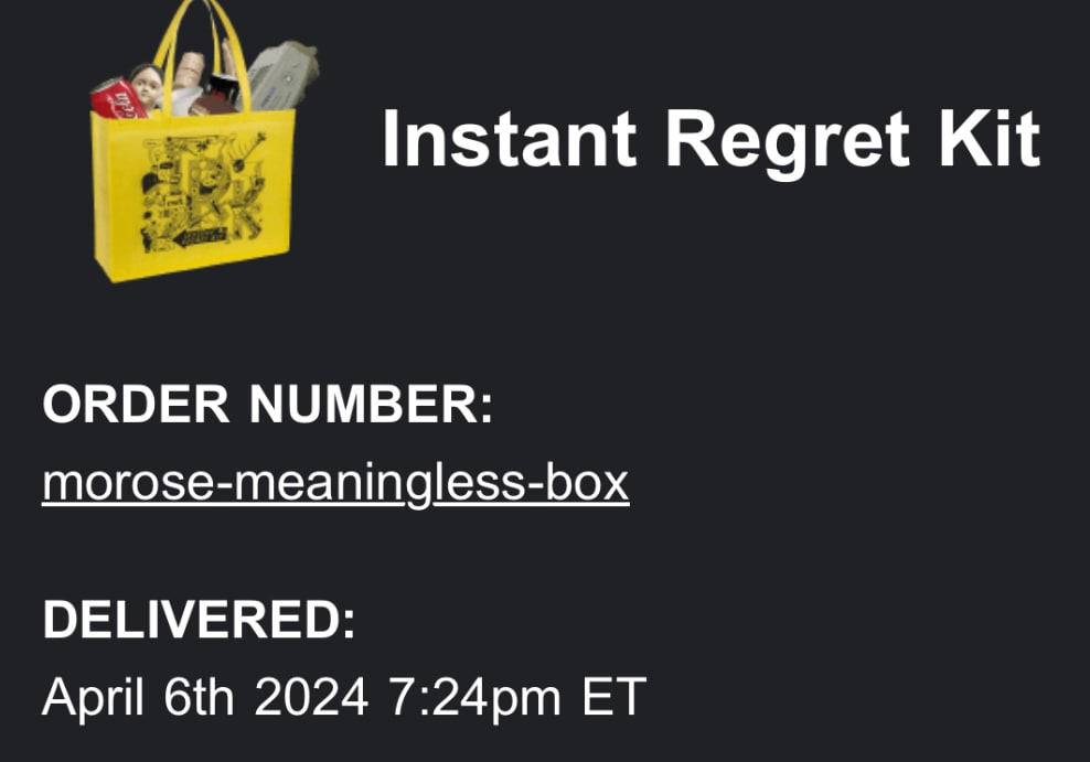meh order info