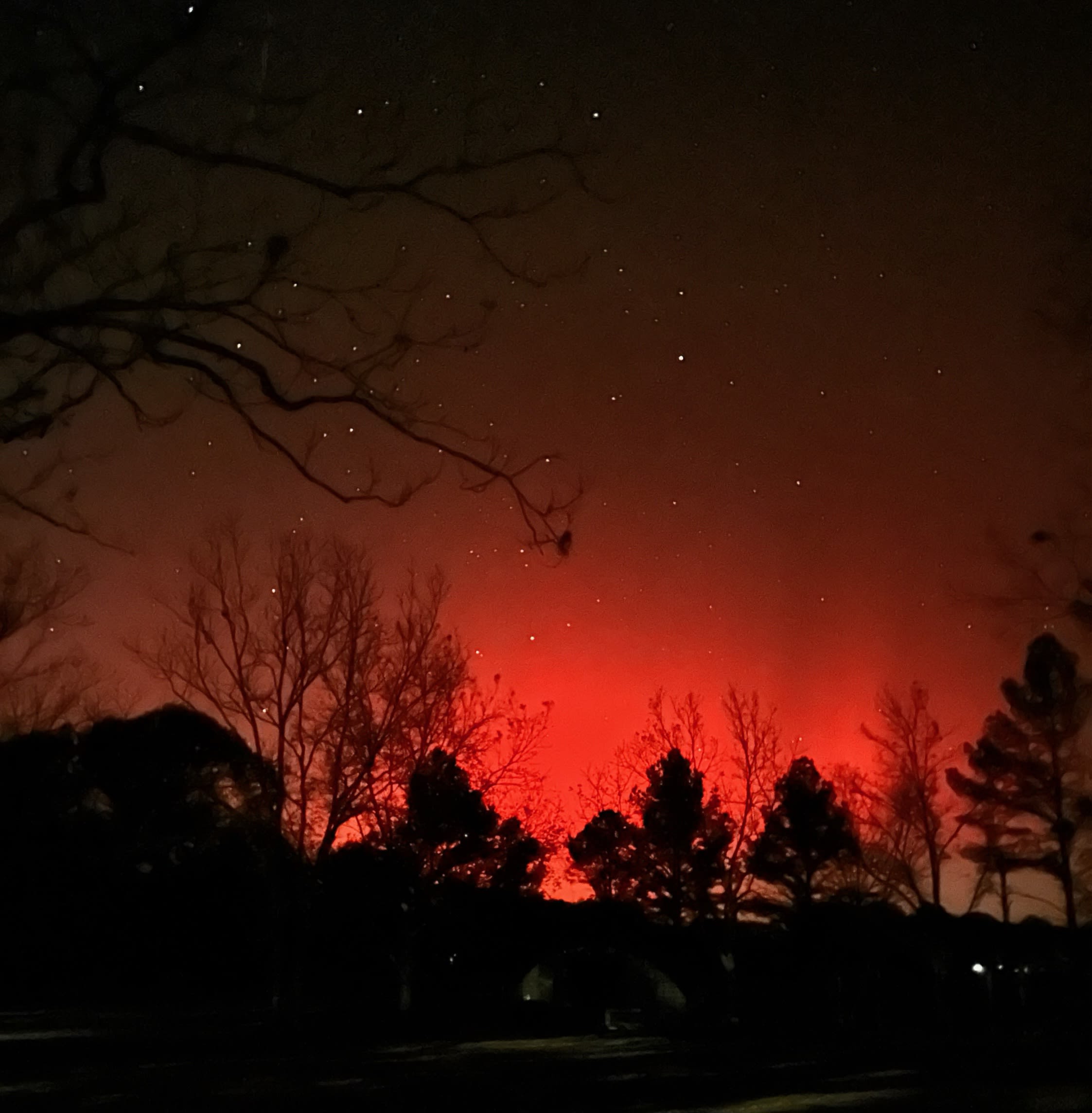 red sky