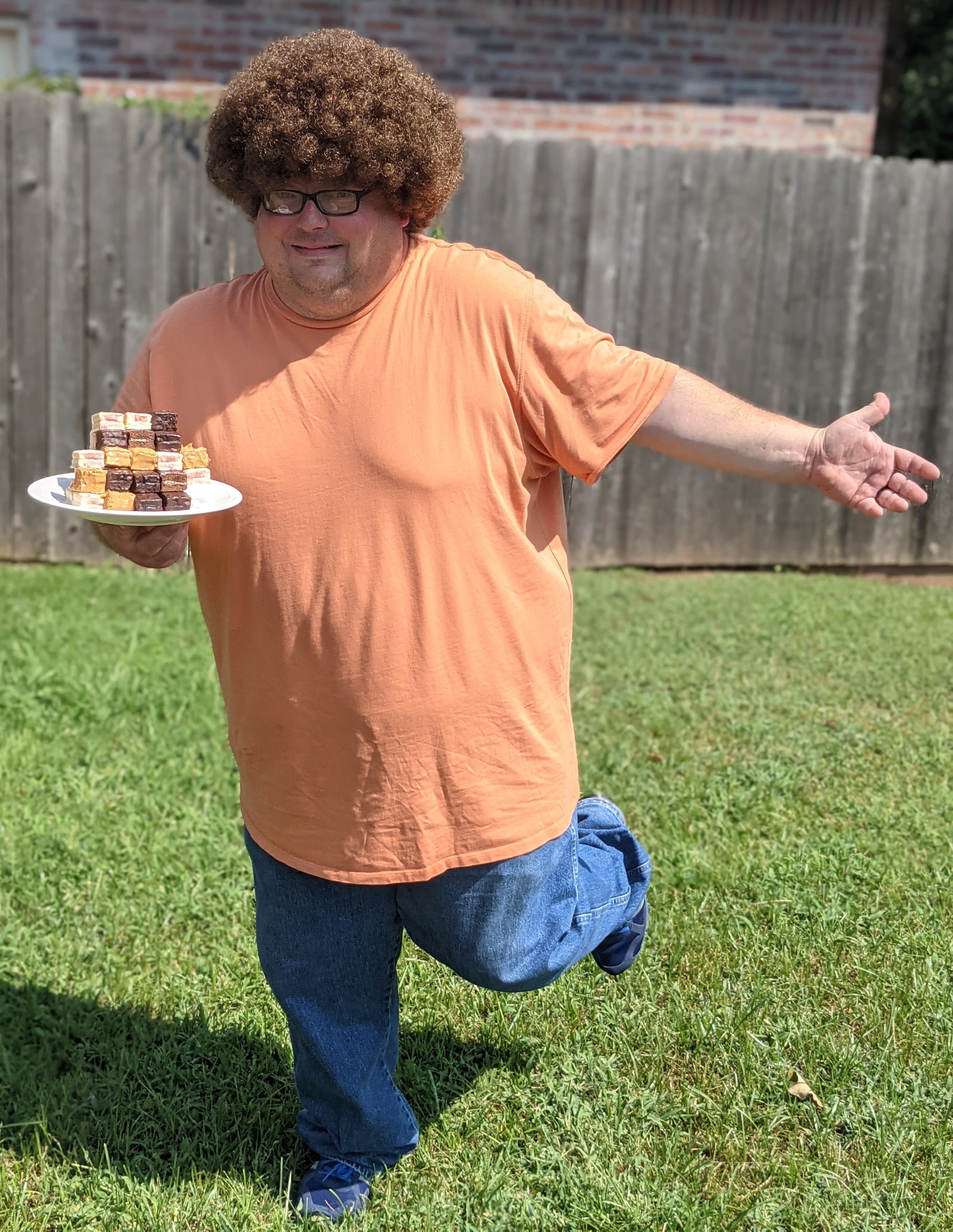 make a happy pose