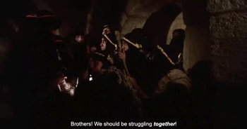 struggling together