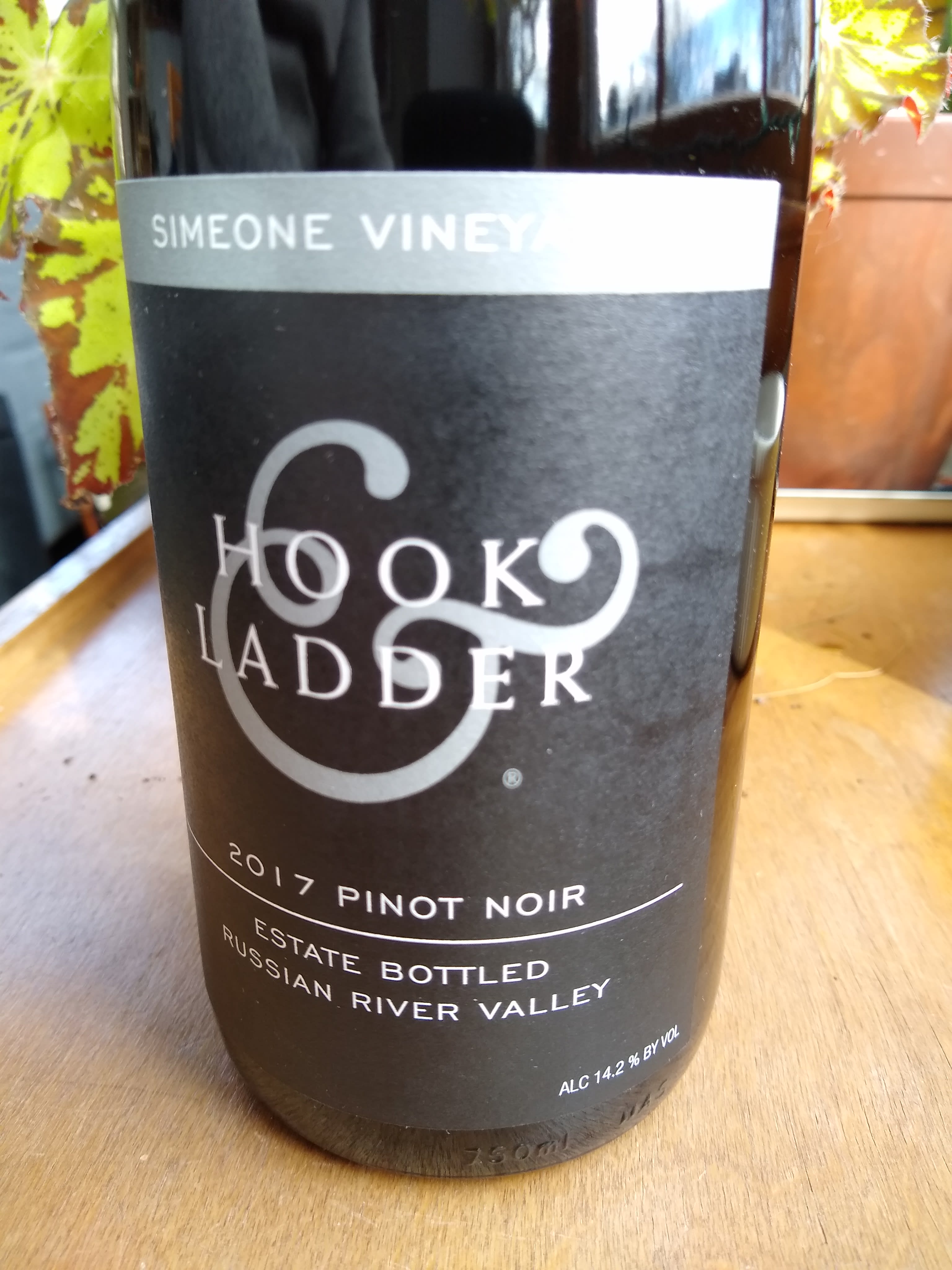 front of bottle