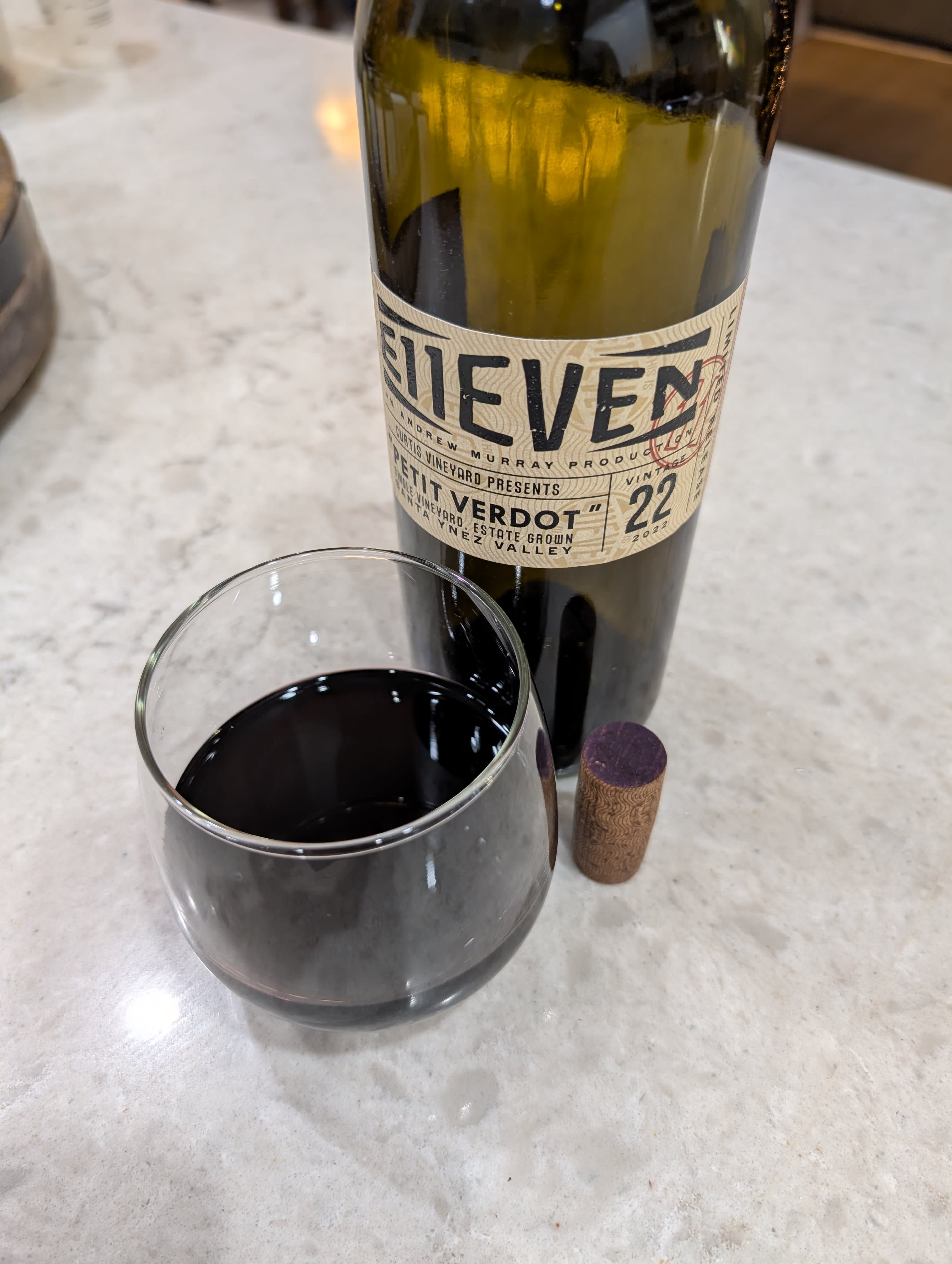 Wine, glass, & cork