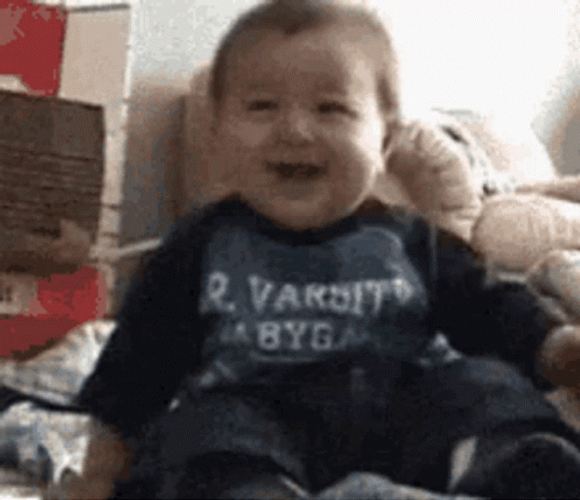 baby laughing
