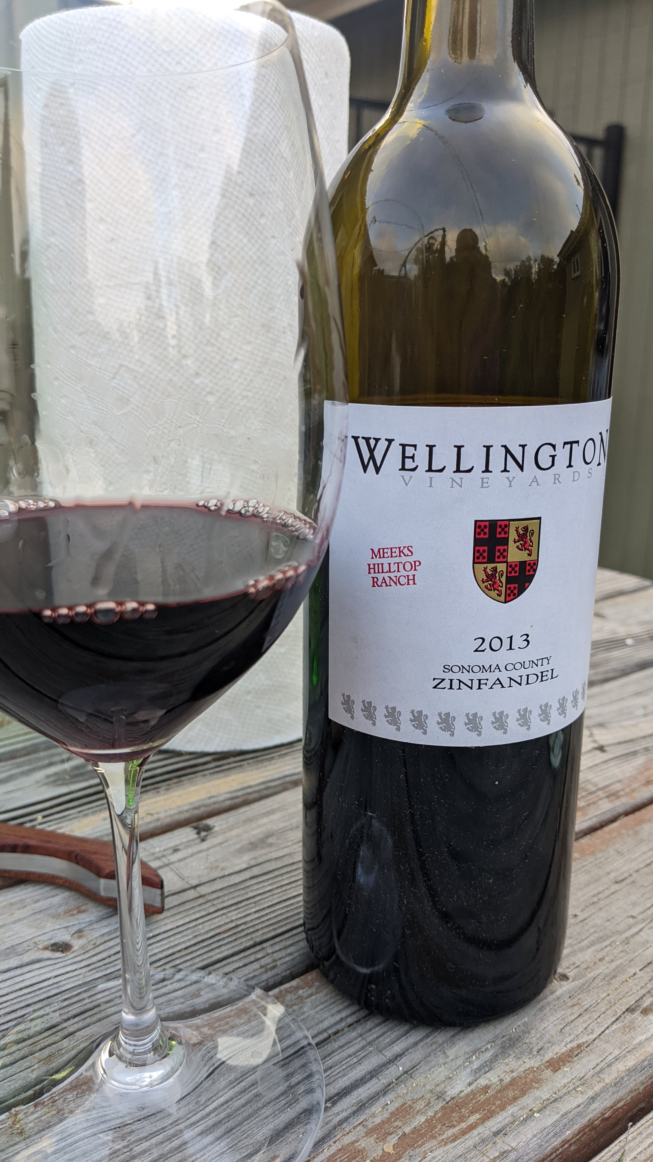 2013 Wellington Zinfandel Meeks Hilltop