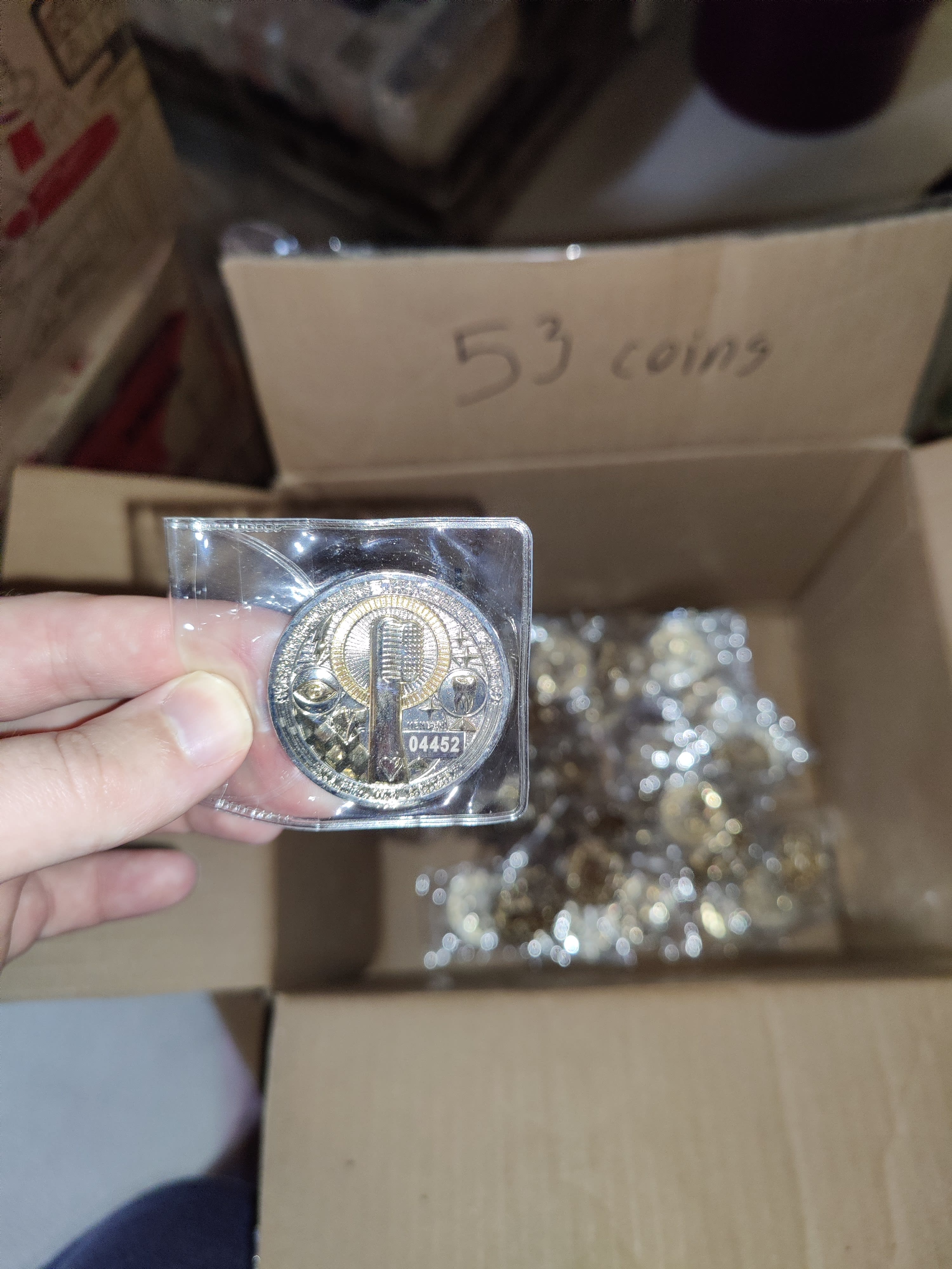 toothbrushing coins