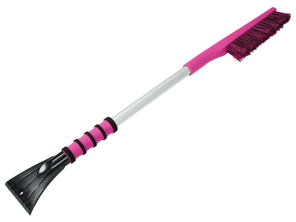 pink snow brush
