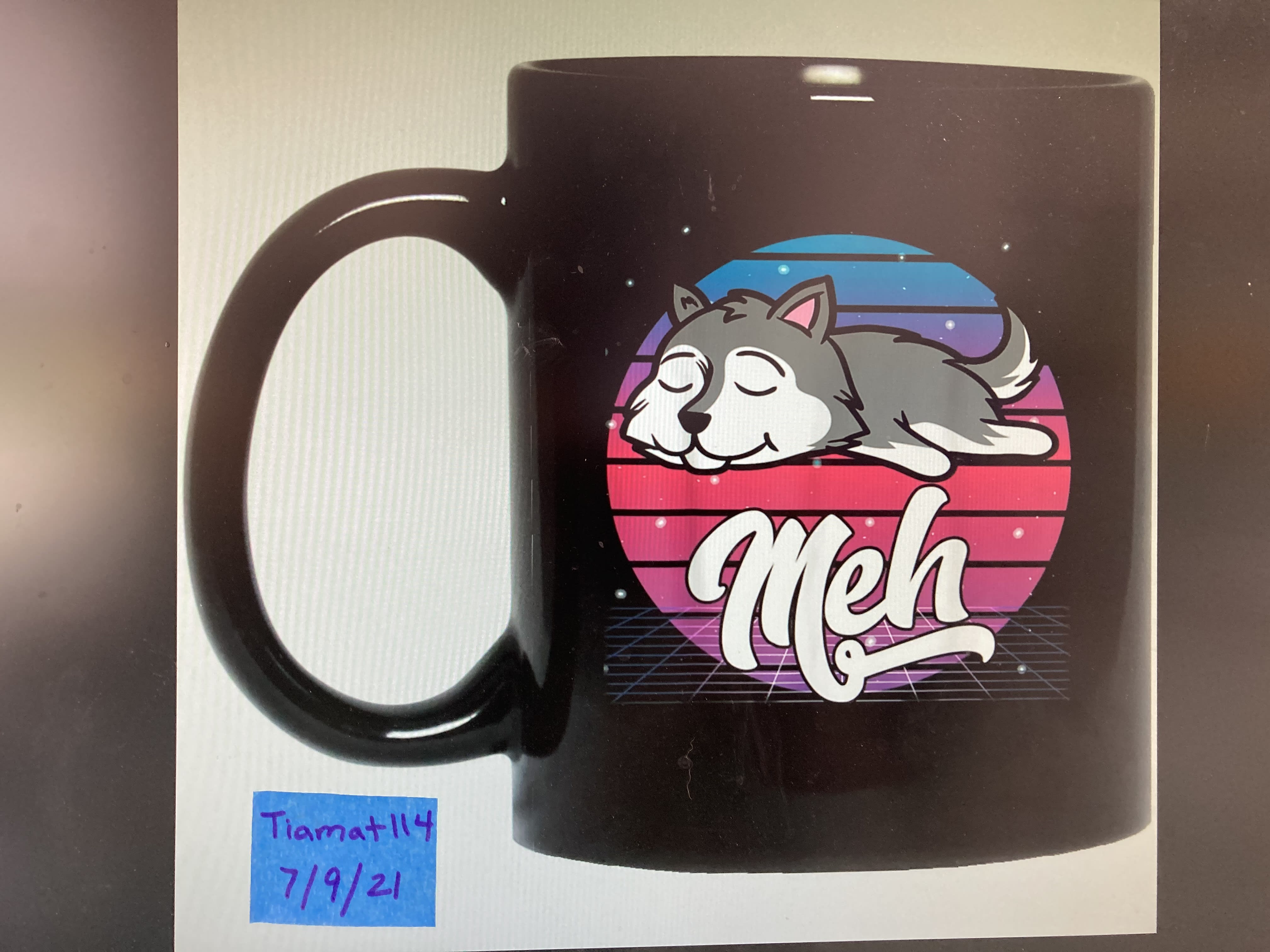 Cute meh coffee mug