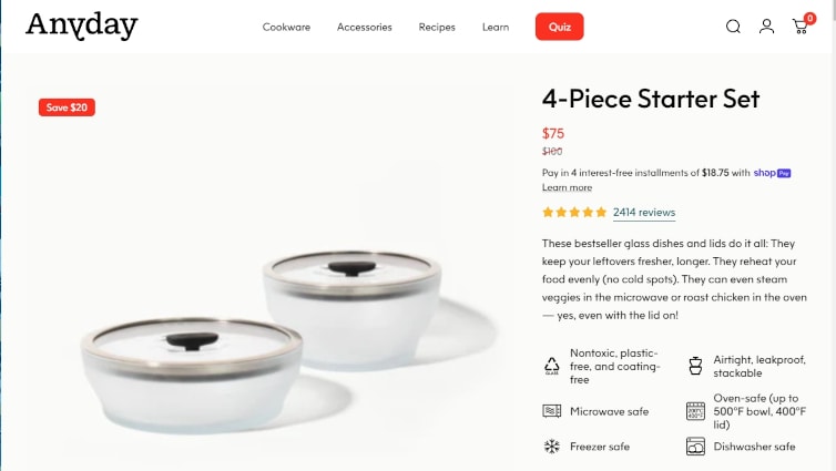 Anyday microwave bowls