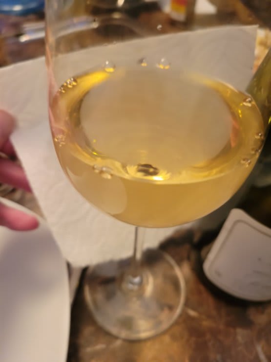 wine in glass