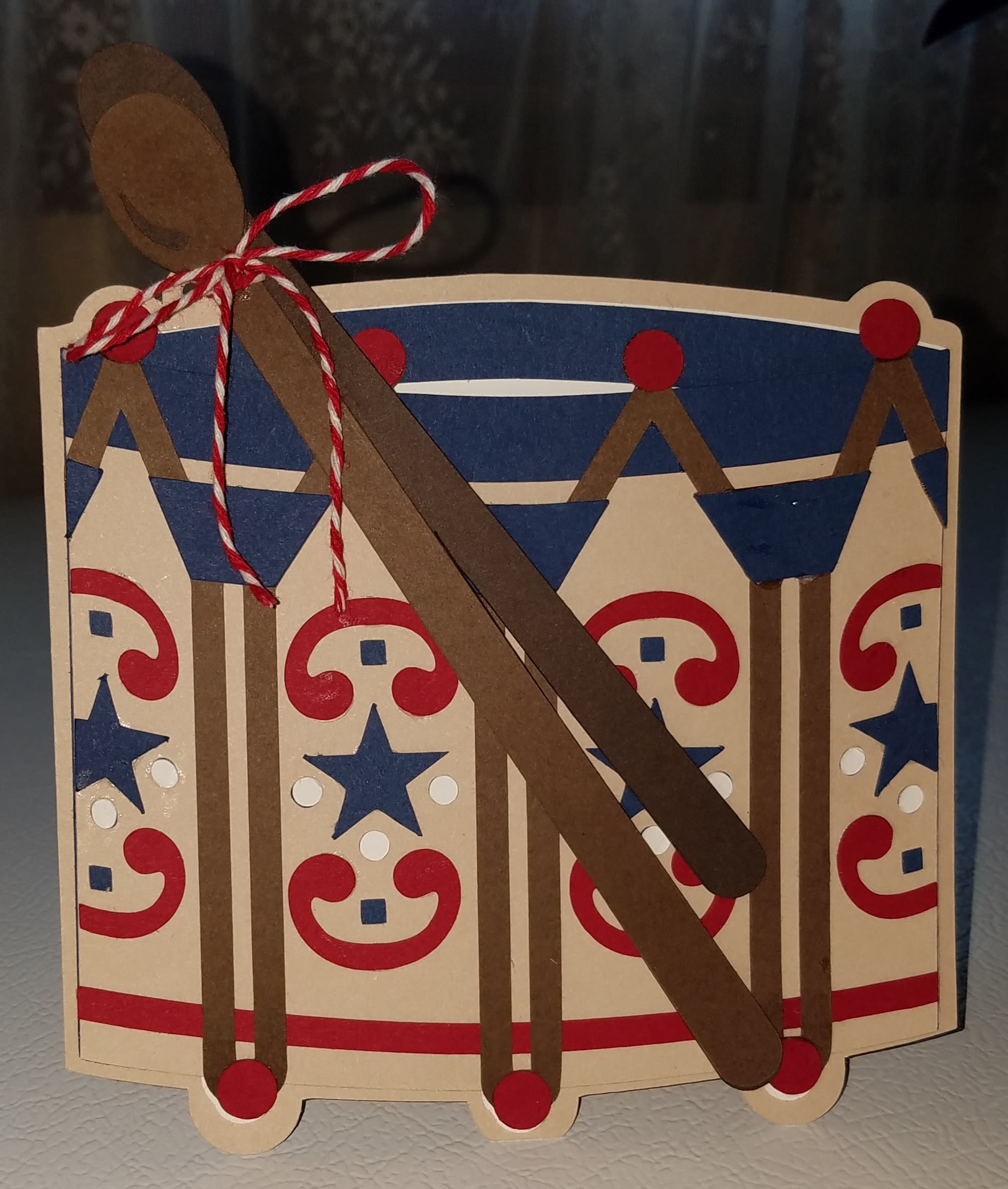 drum birthday card