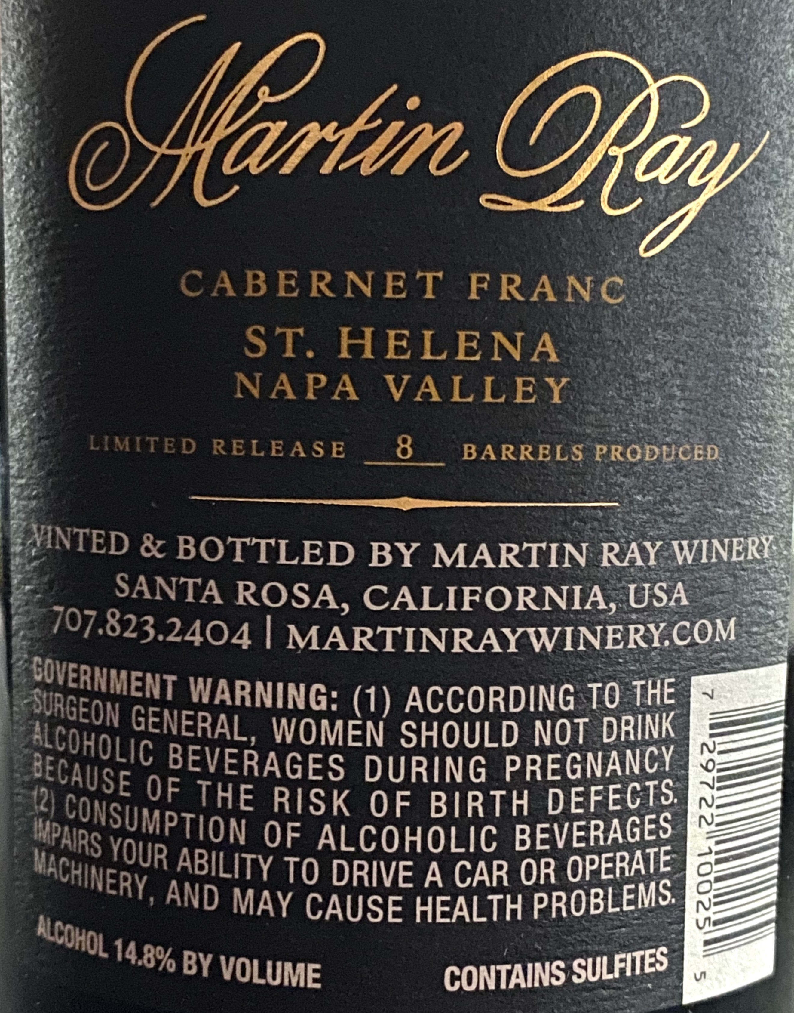 Back label