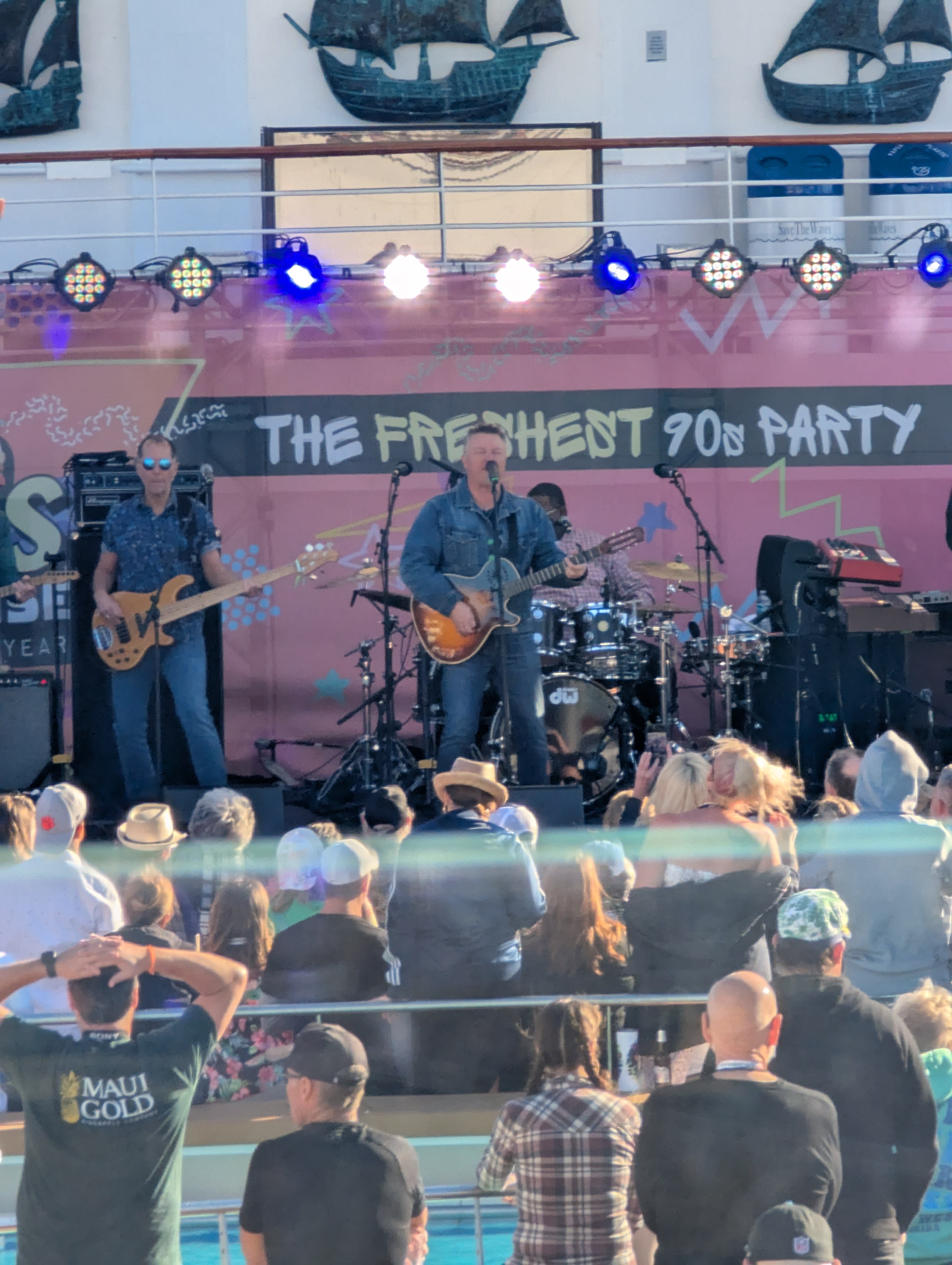 Edwin McCain's concert on the pool stage.
