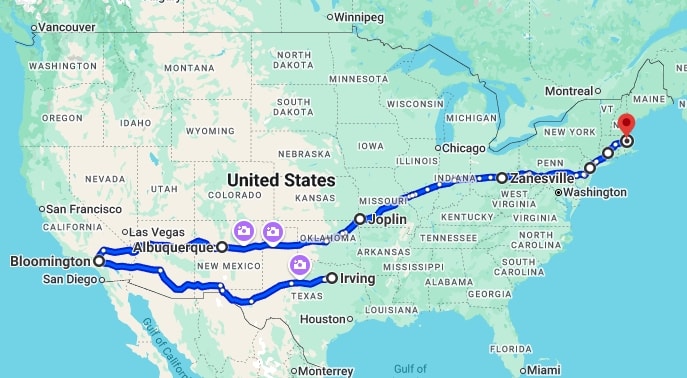 fedex package route