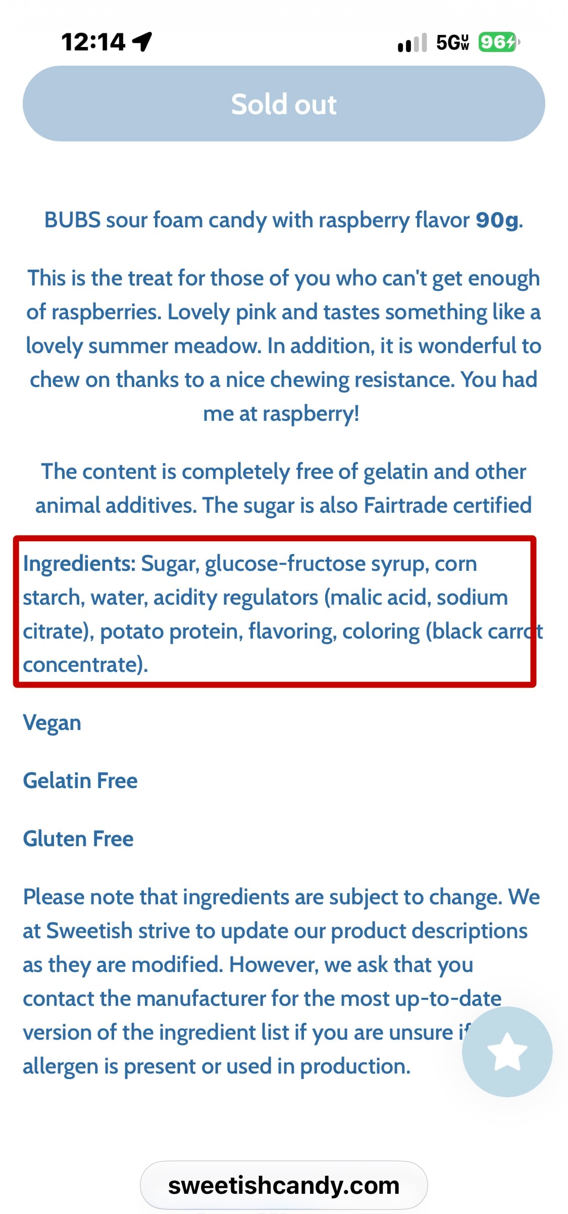ingredients