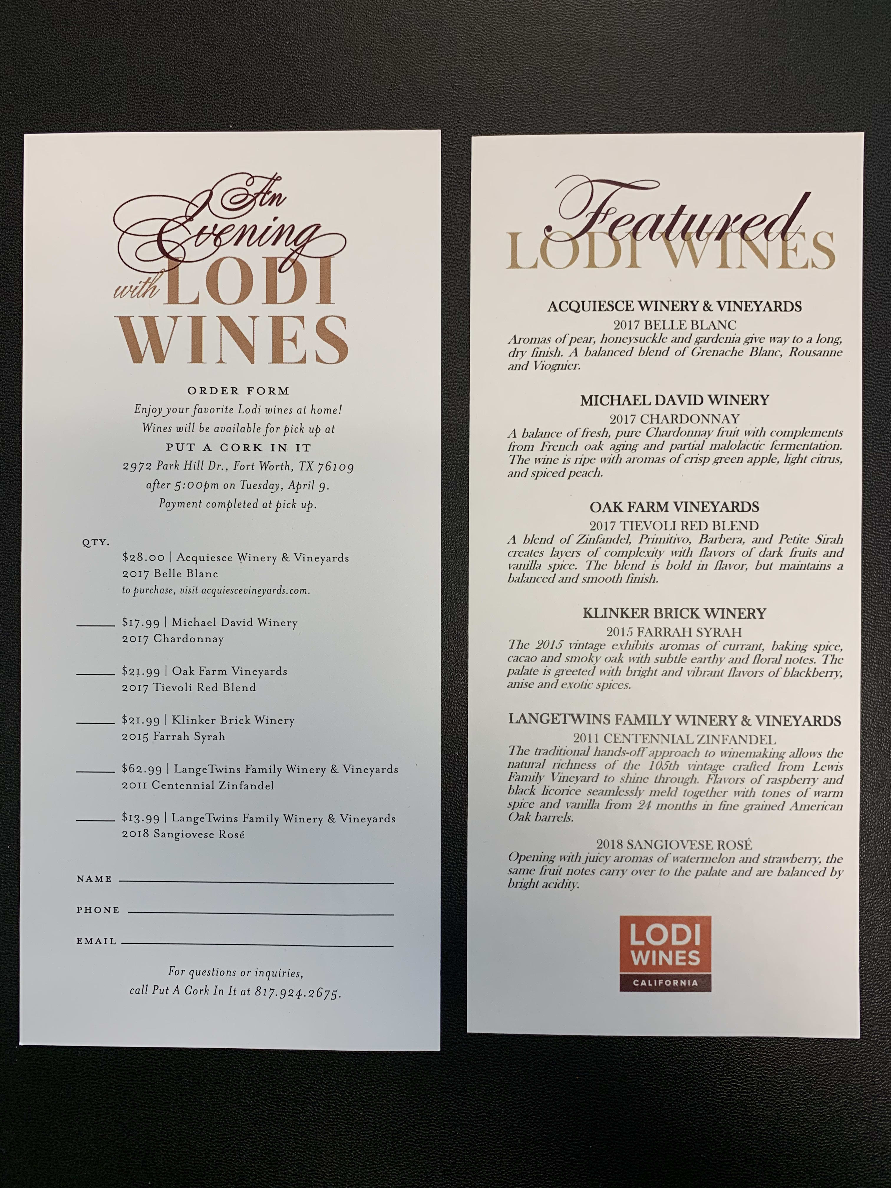 Lodi wine dinner 2