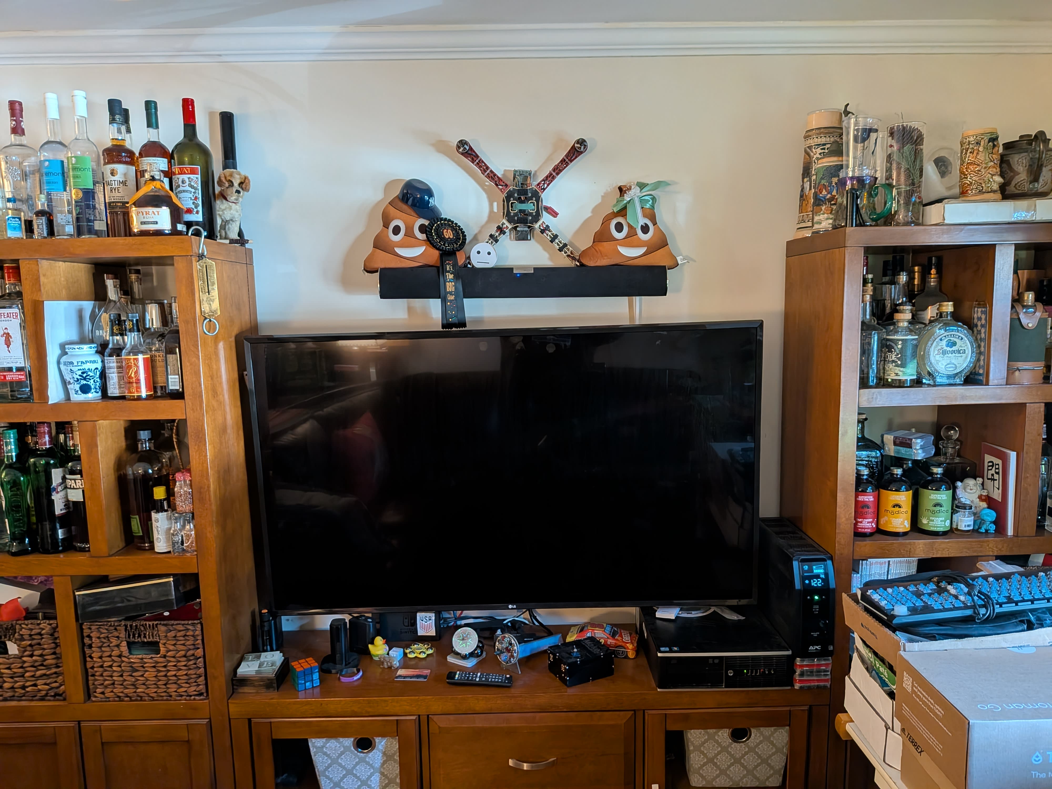 Front of TV
