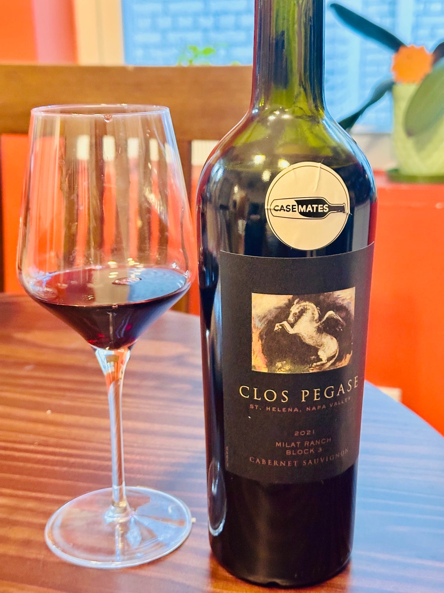Wine and bottle alone