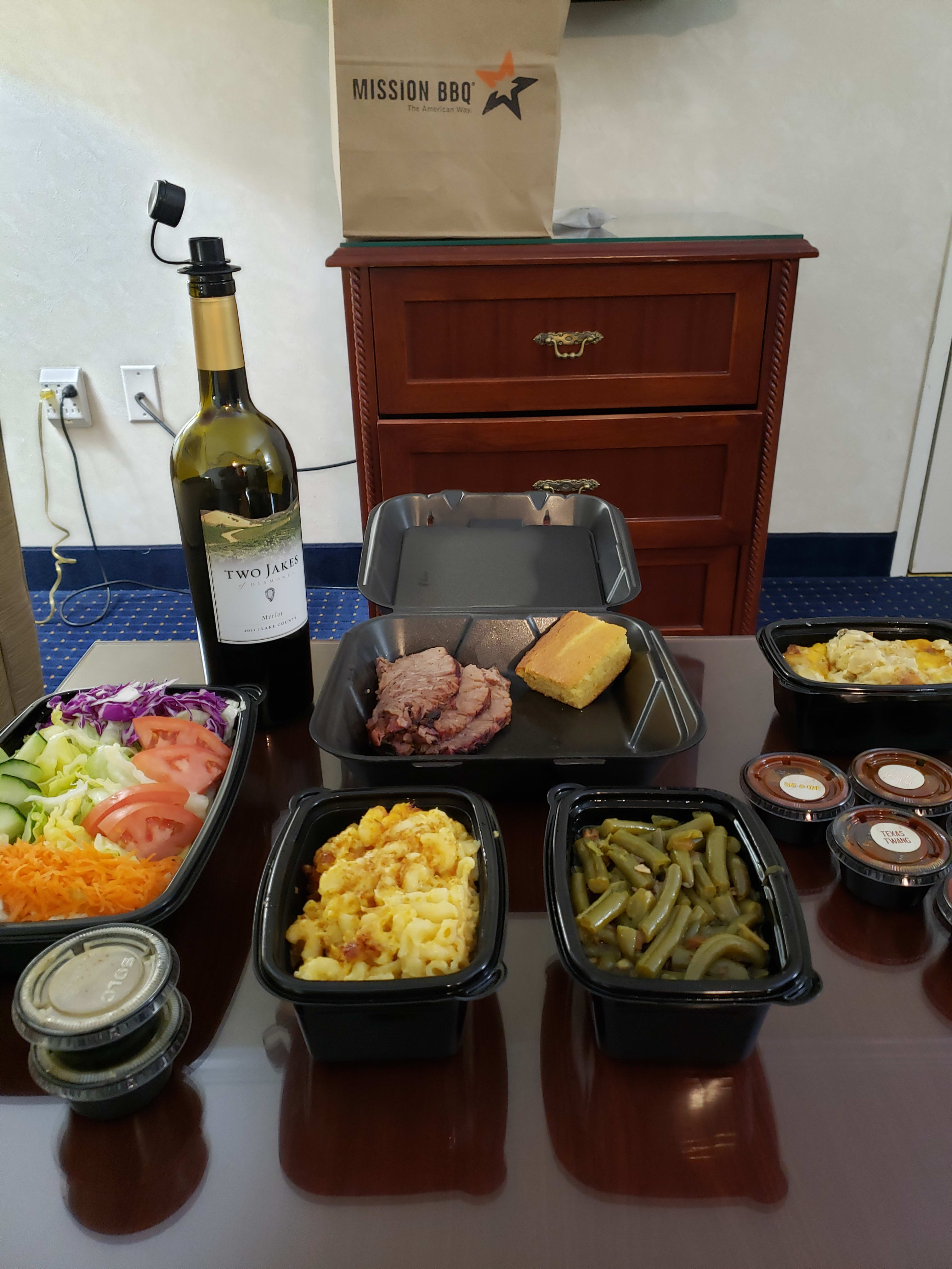 Misson BBQ dinner