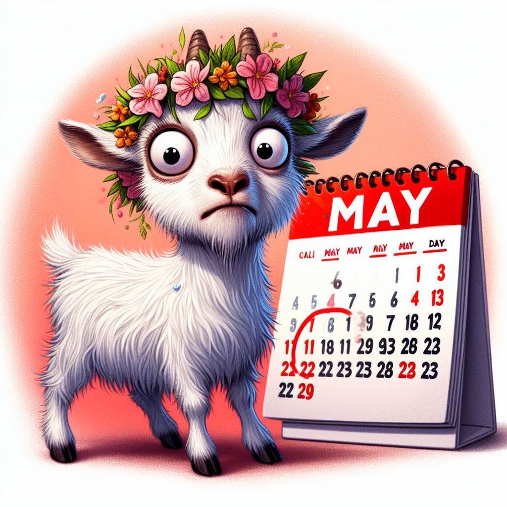 scared goat