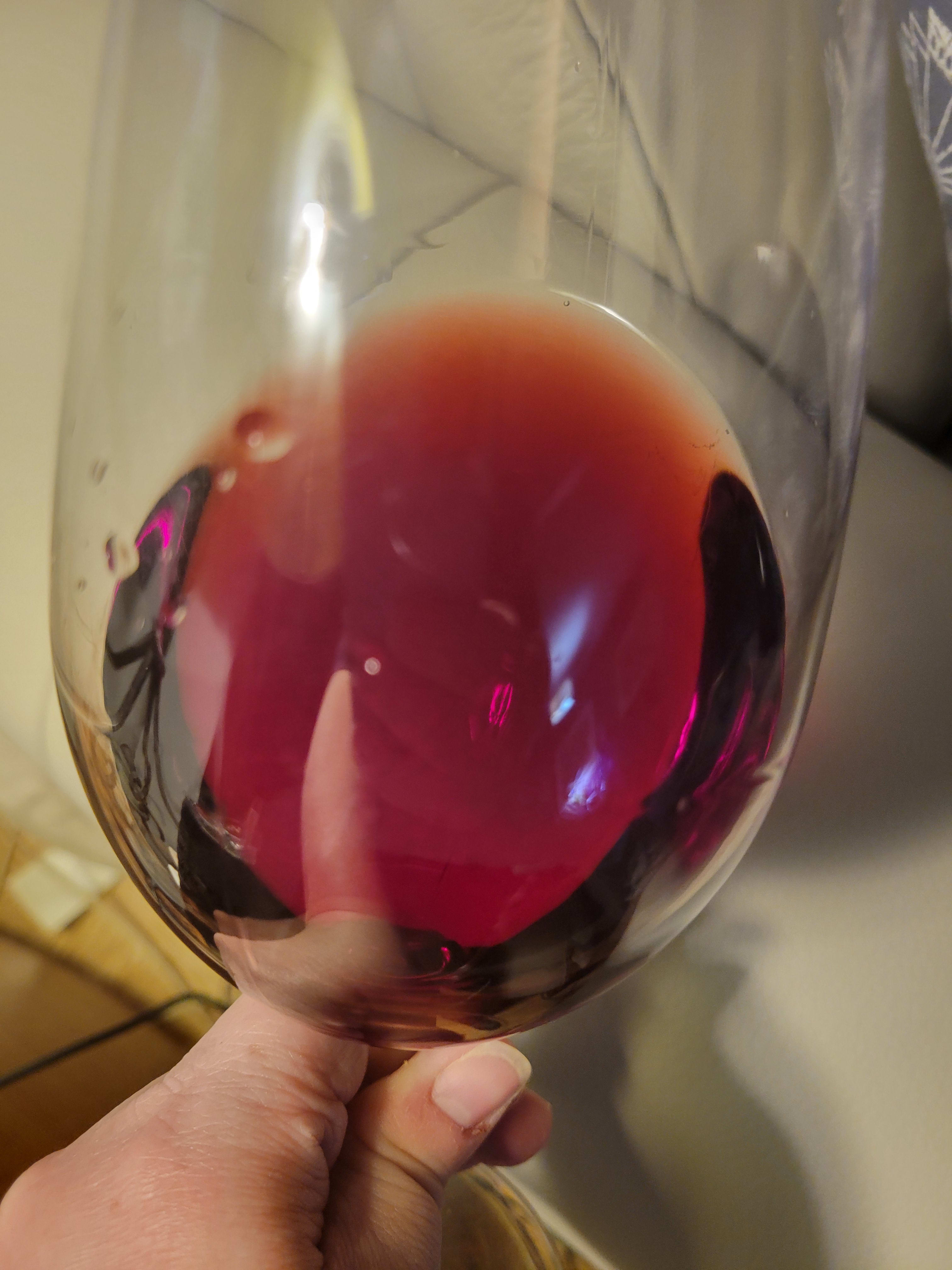 Brickbarn Pinot Noir in a wine glass