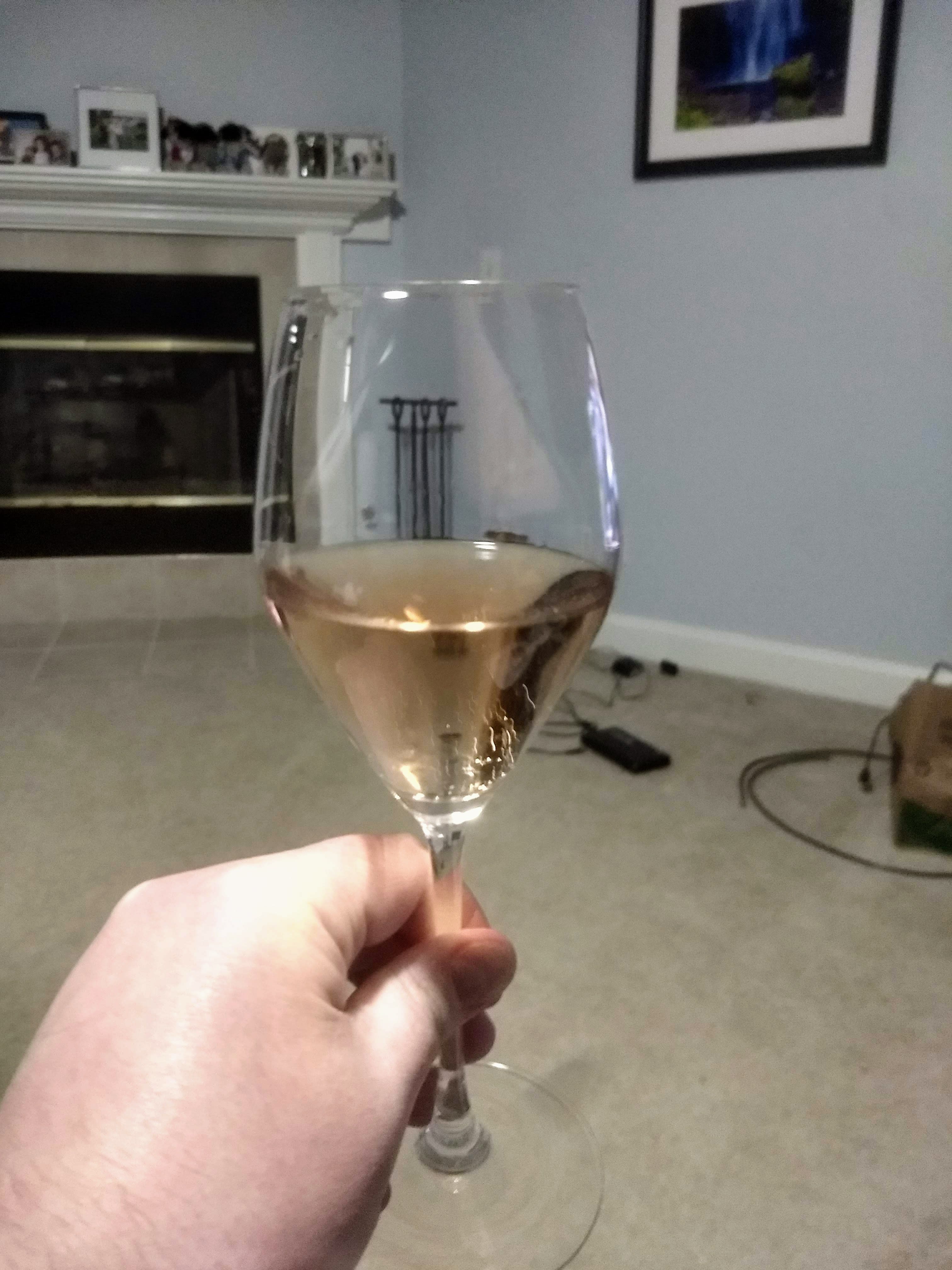 wine poured