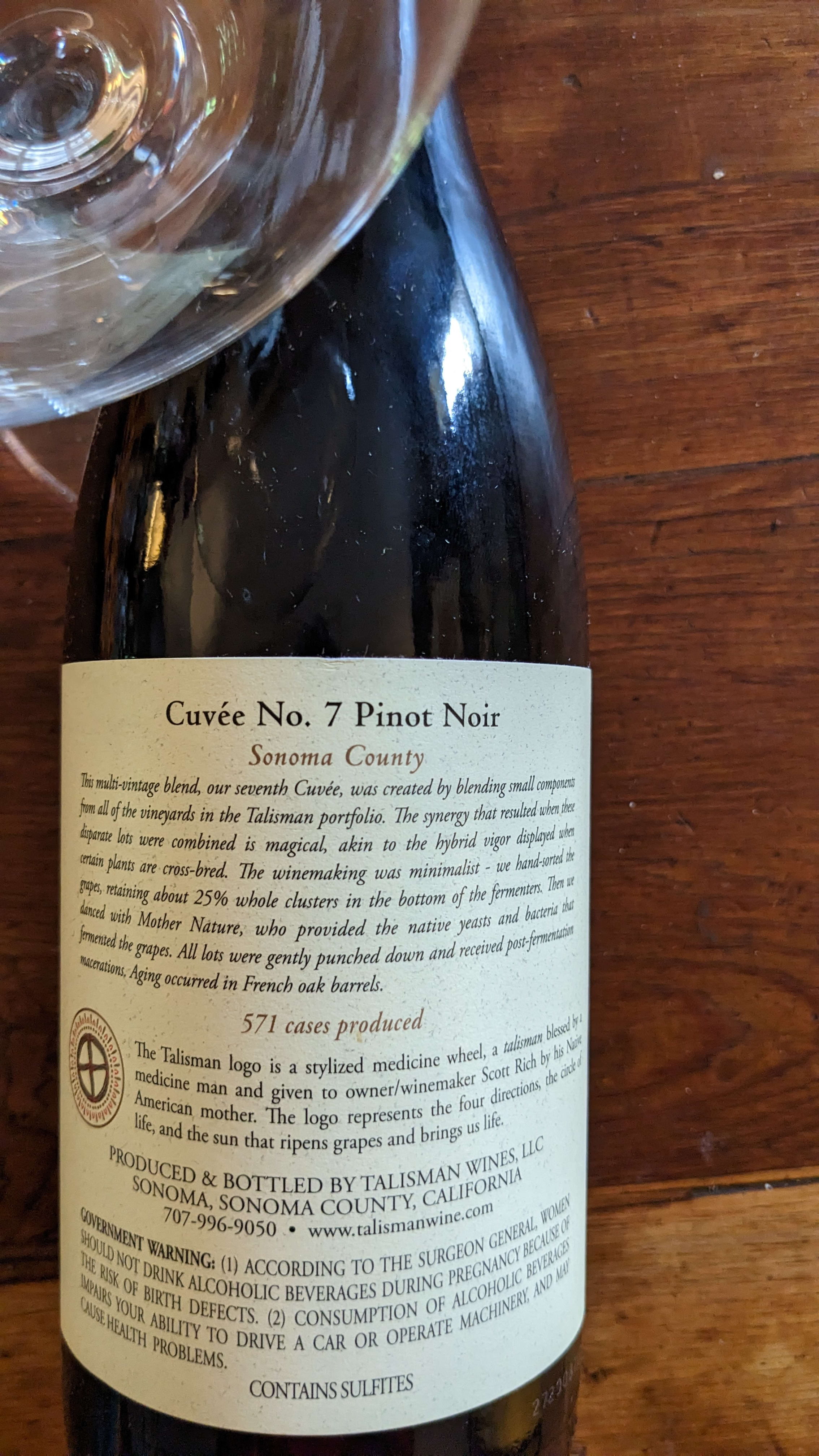 Back of bottle