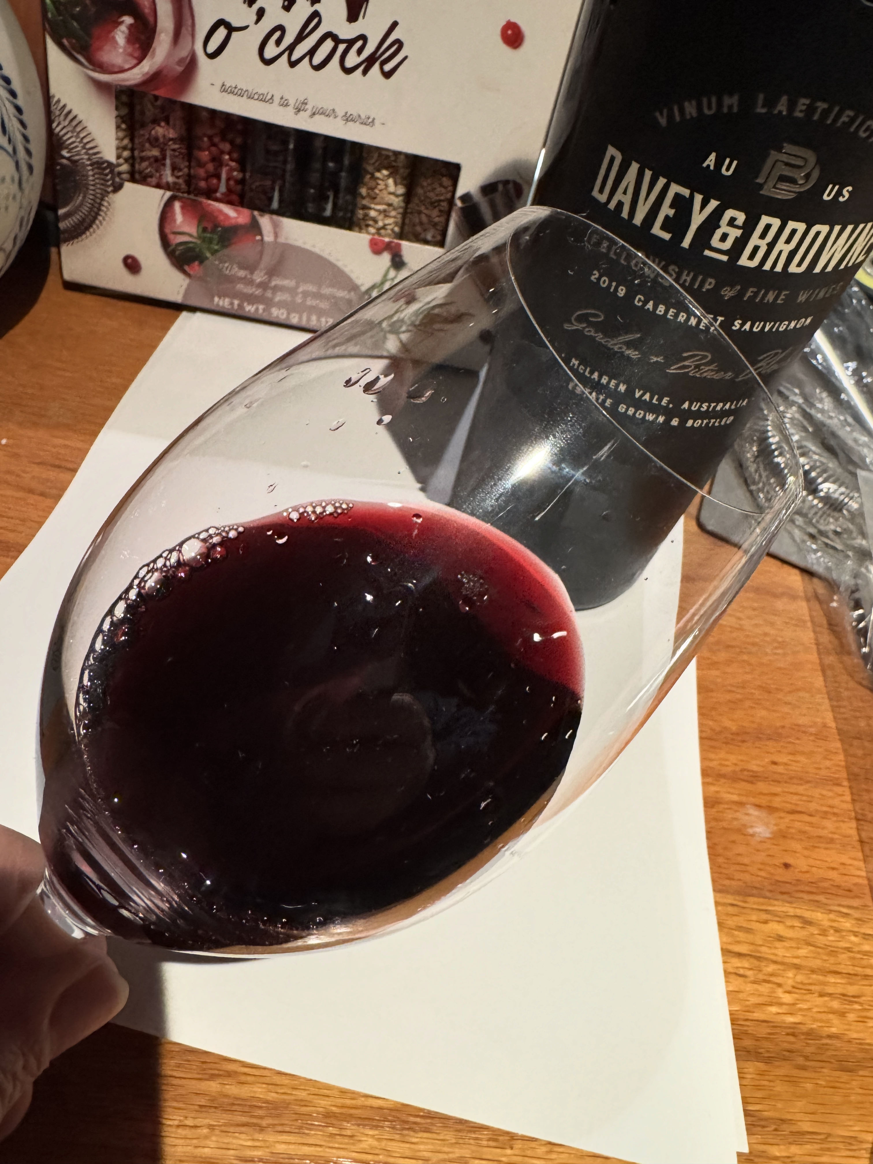 wine on paper