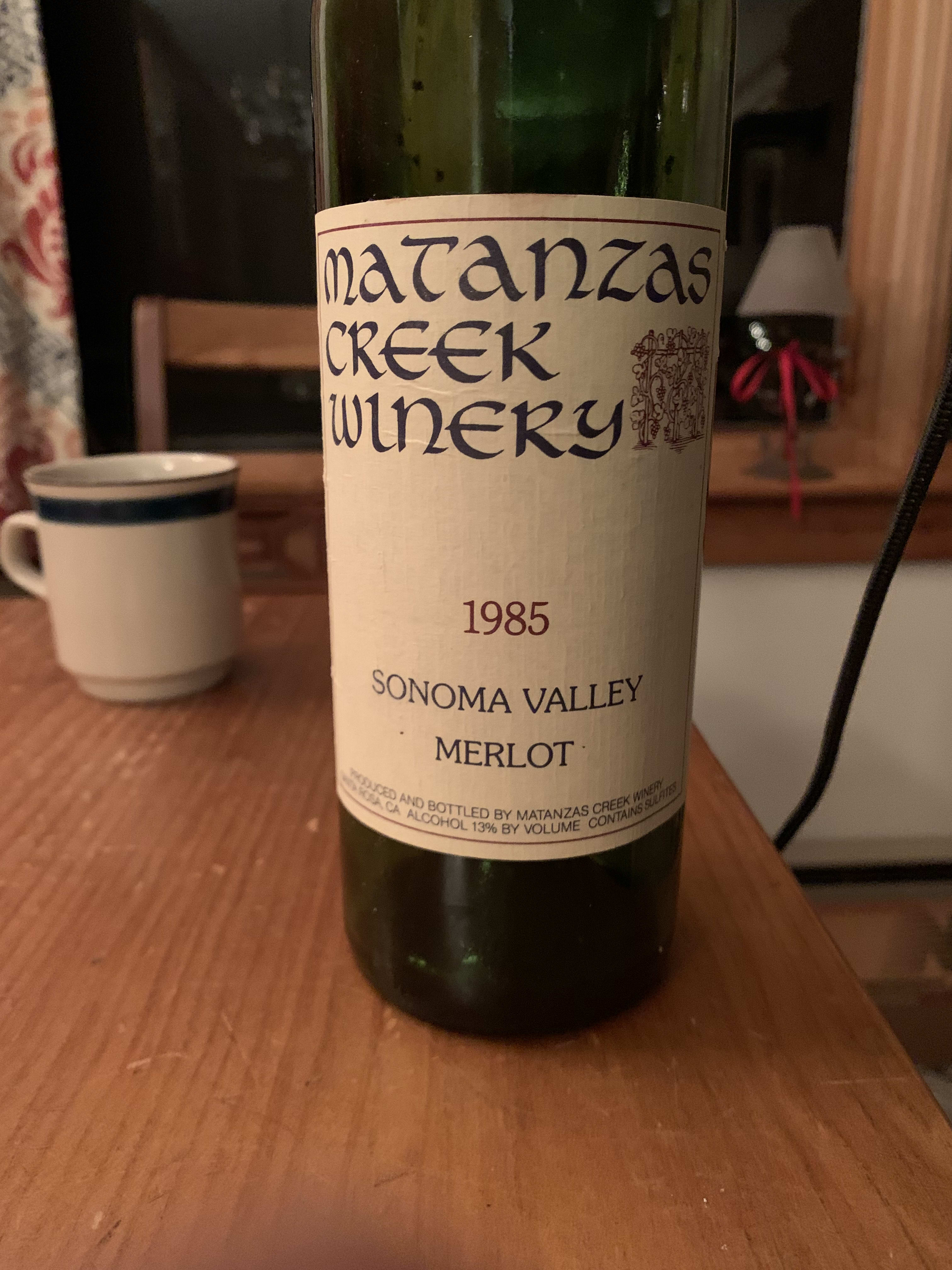1985 Matanzas Creek Merlot