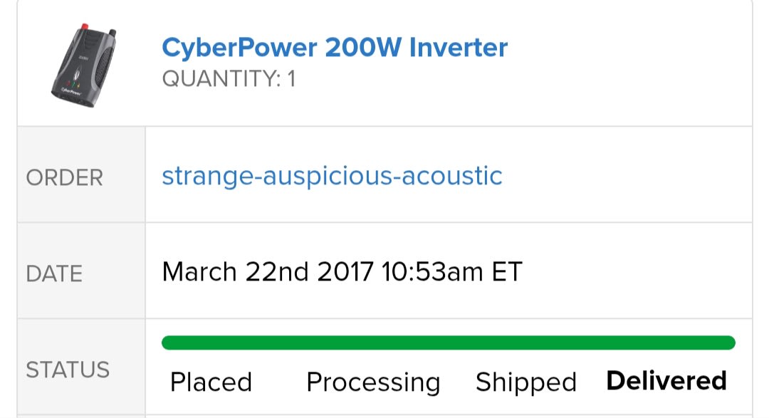 My very first Meh order!