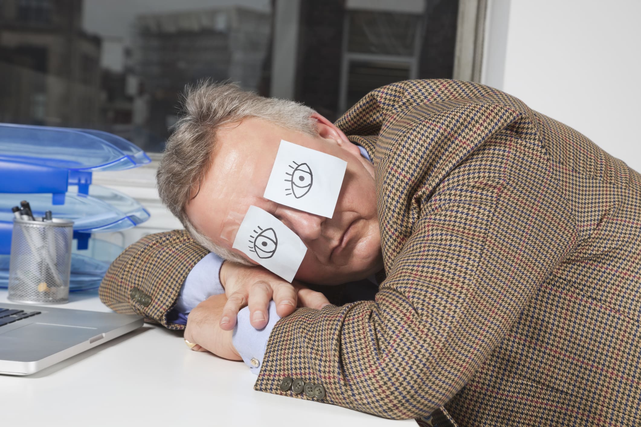 sleeping on the job