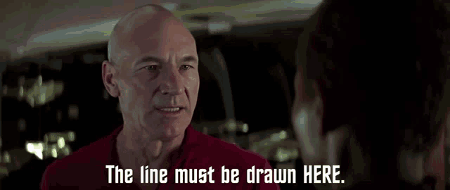 the line MUST be drawn