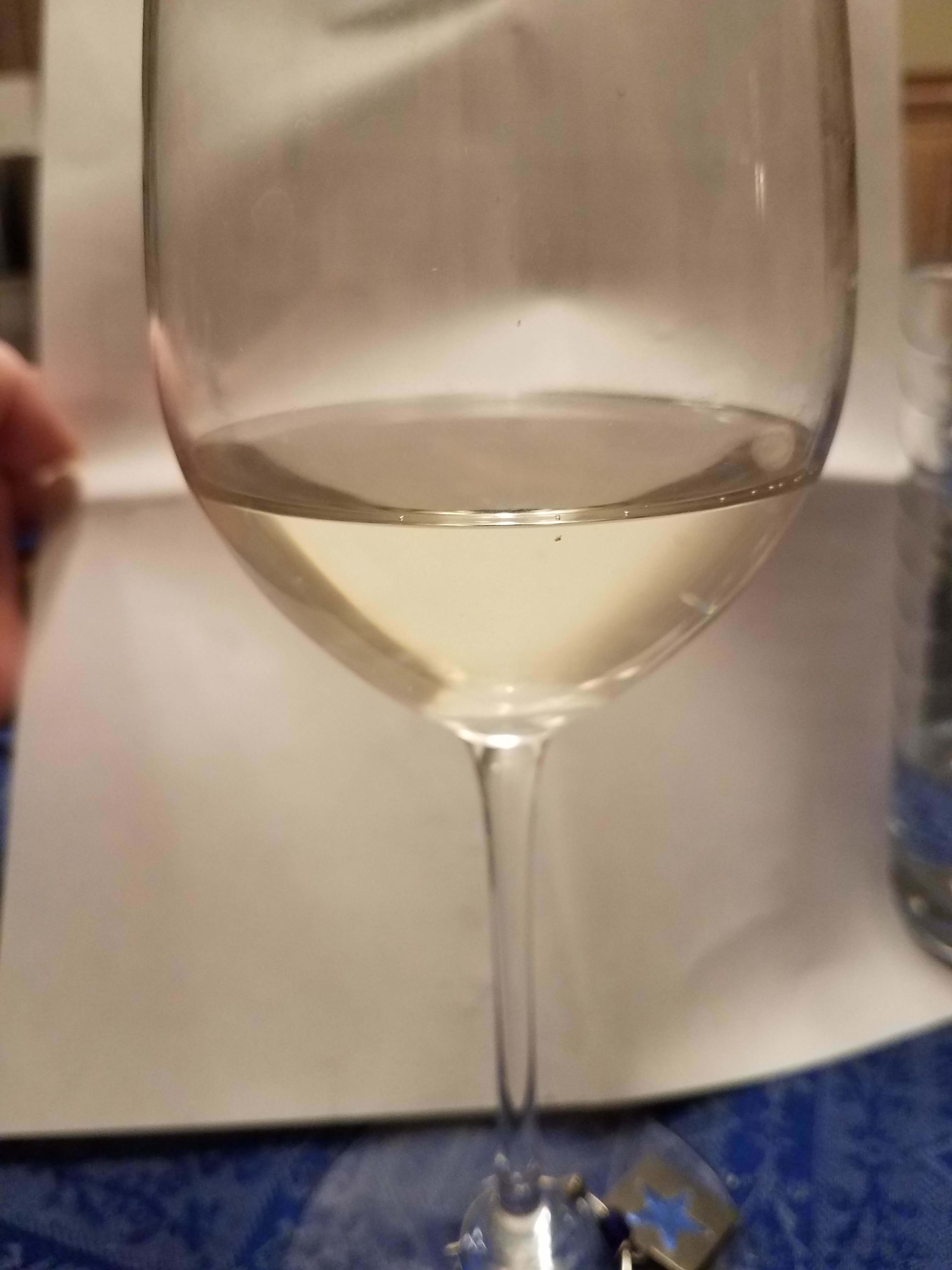 wine in glass