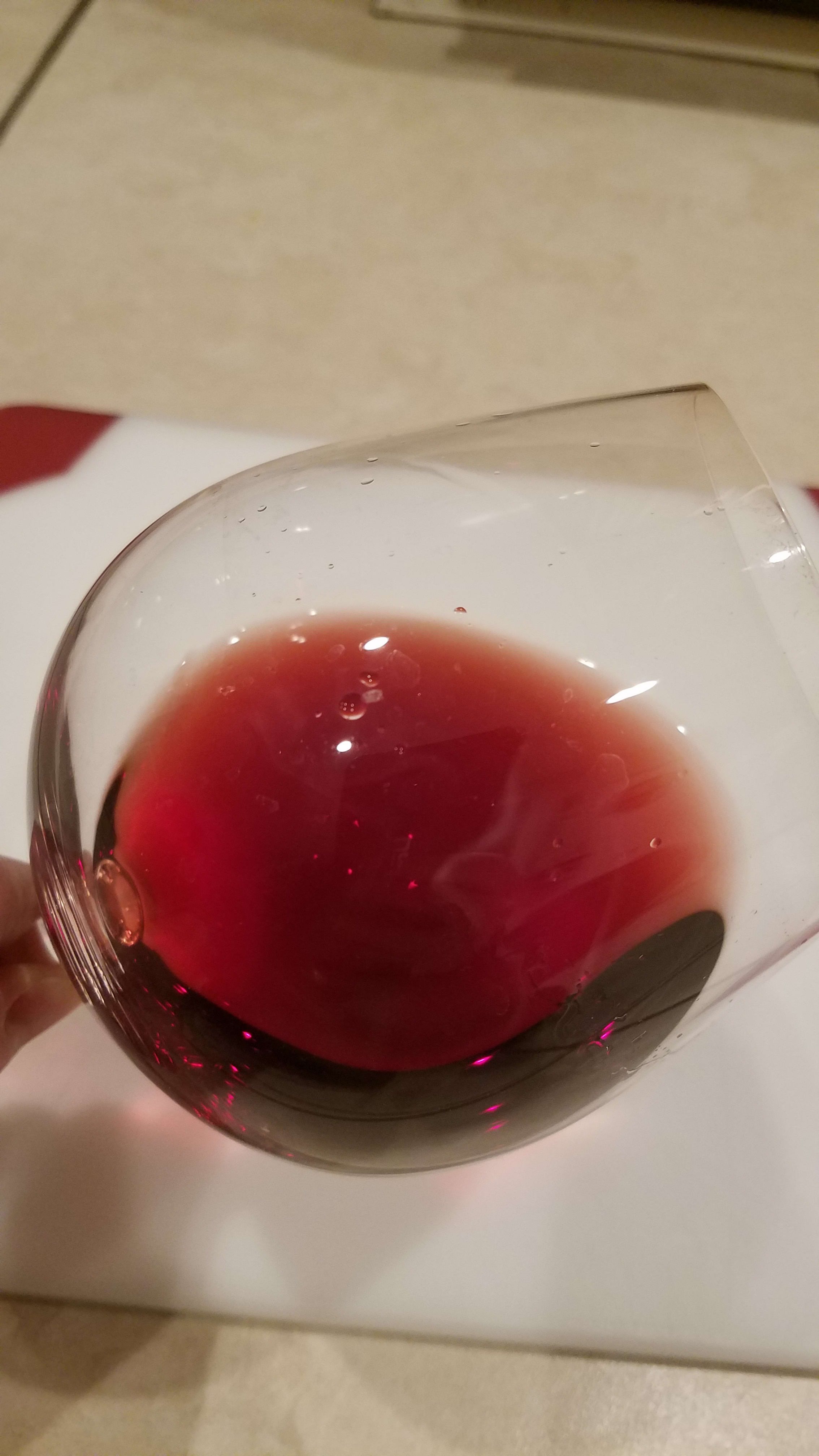 Wine in glass
