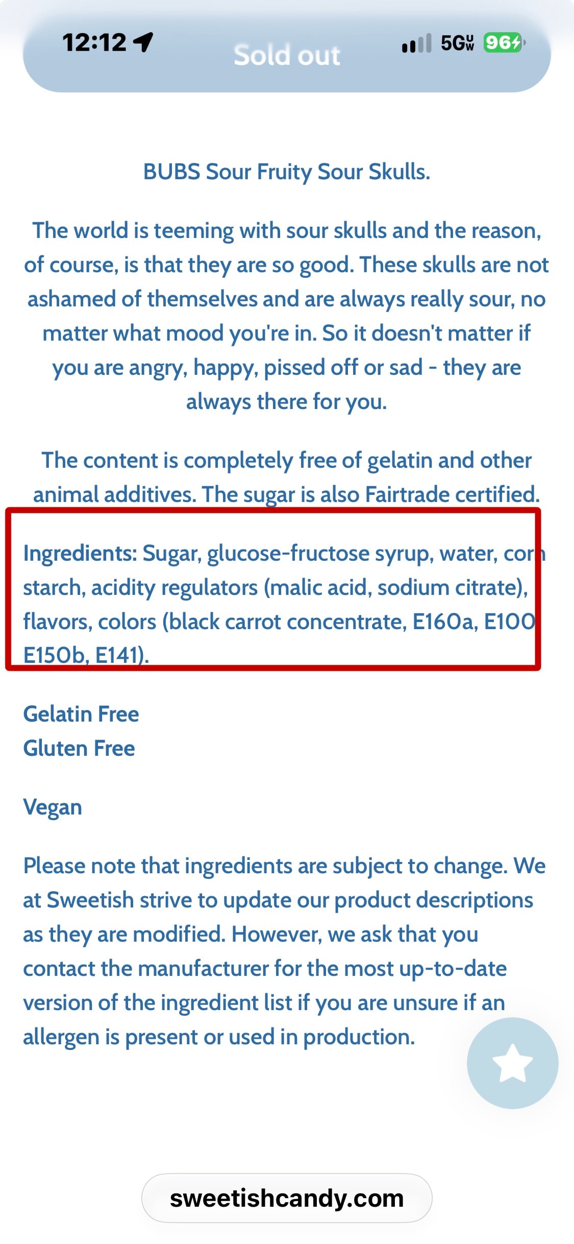 ingredients