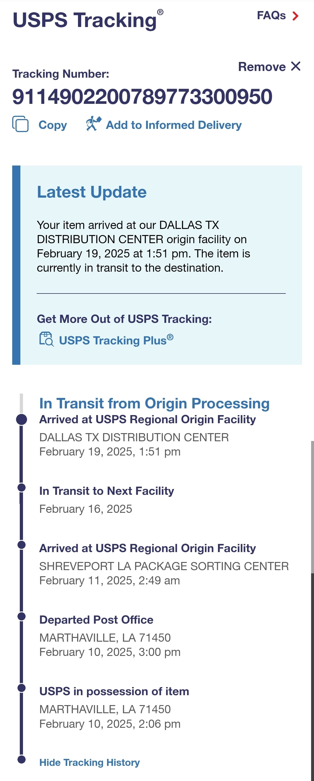 tracking