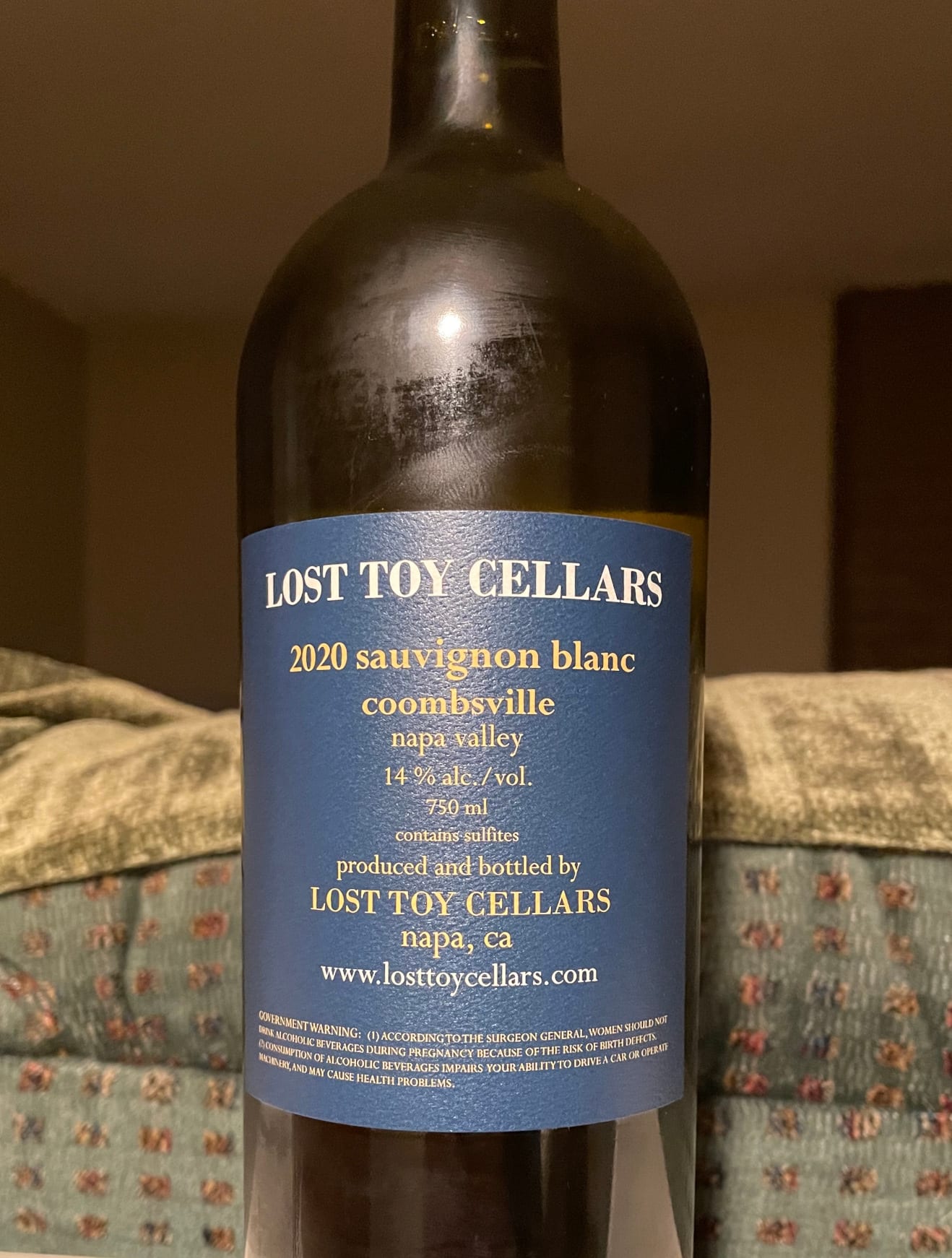Bottle back label