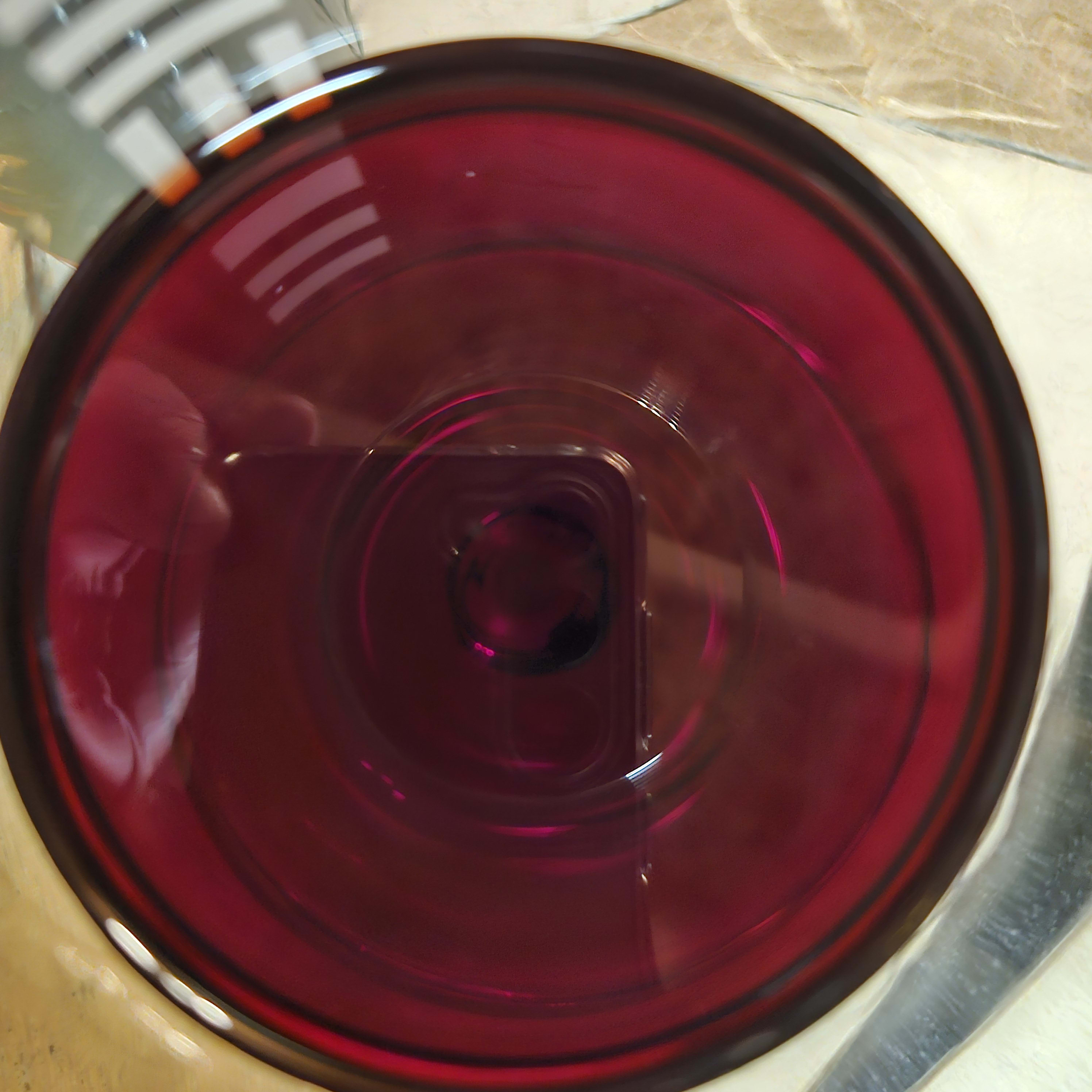 in glass