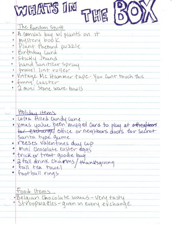 Meh exchange contents page 1