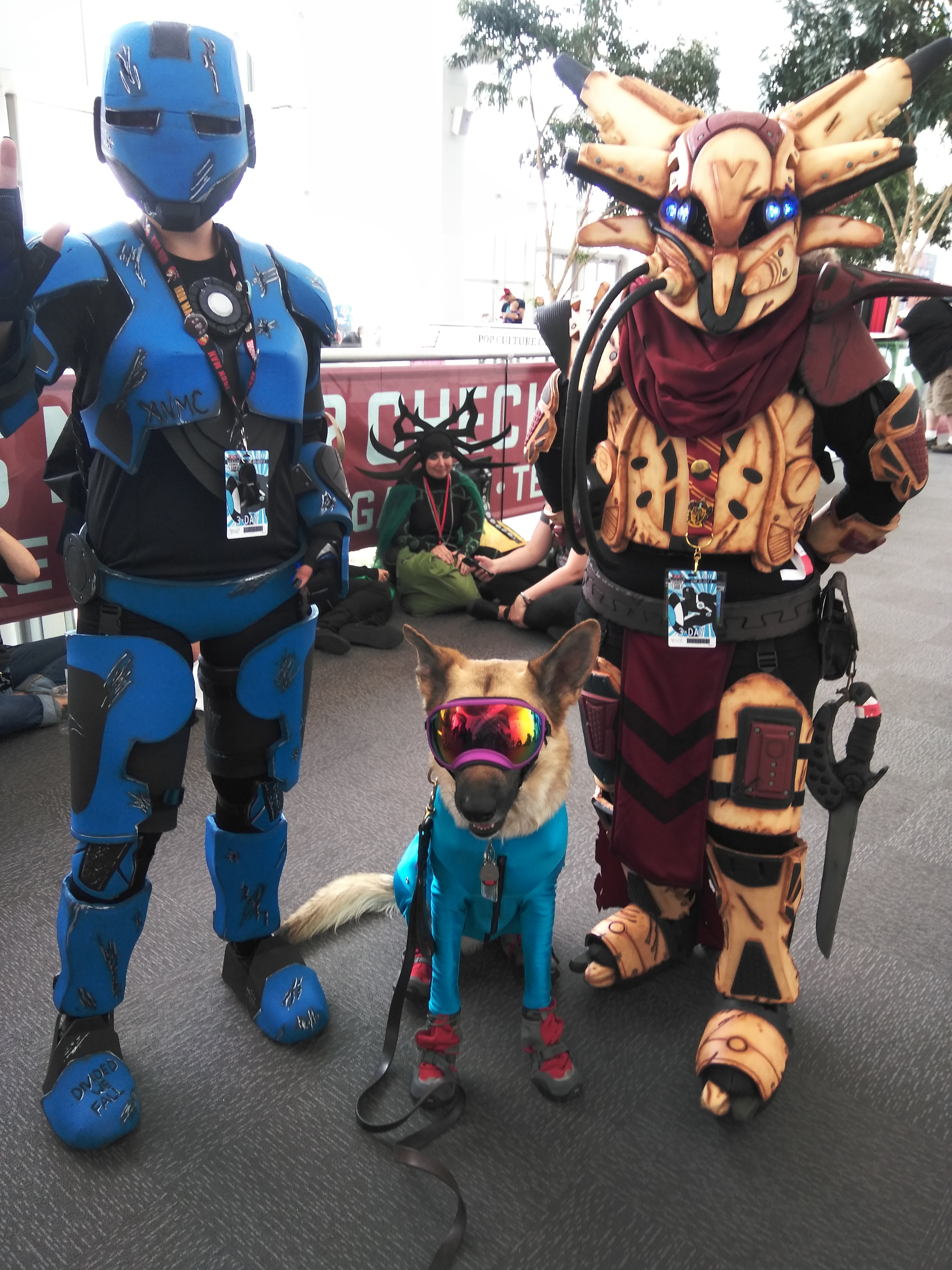 Galen hanging out with intergalactic friends at Denver Comic Con 2017