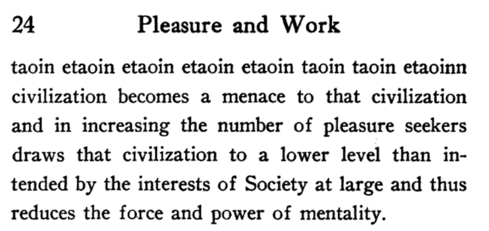 From Pleasure and Work, 1913