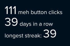 39 days in a row