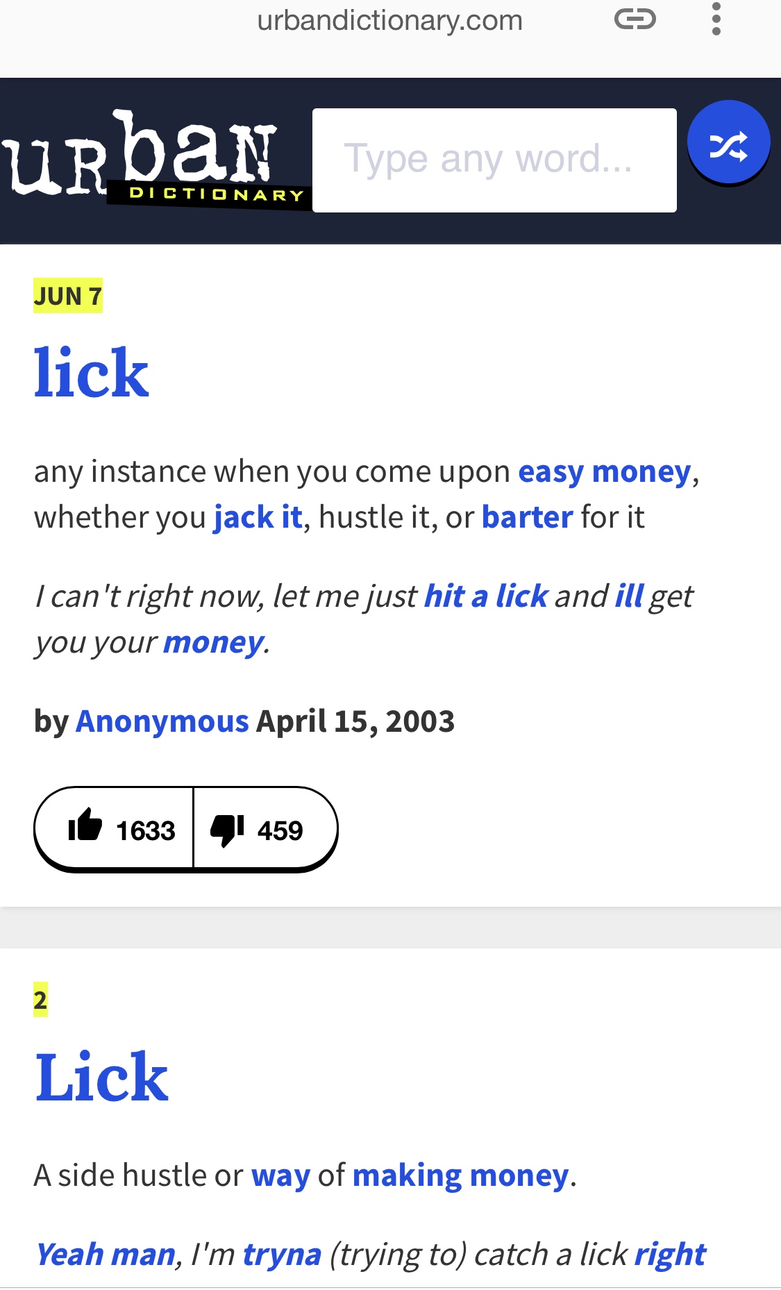 lick