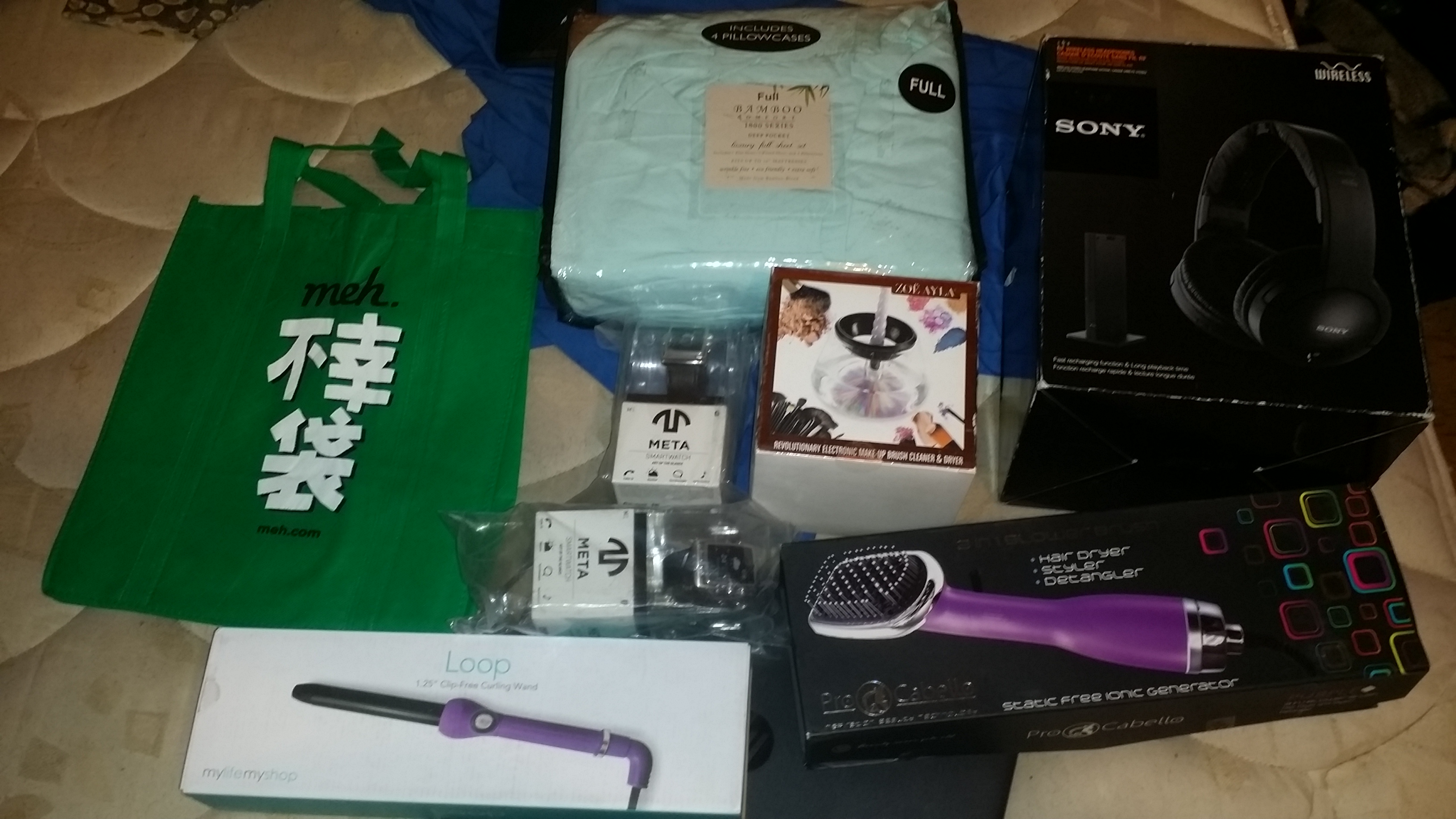 Everything laid out